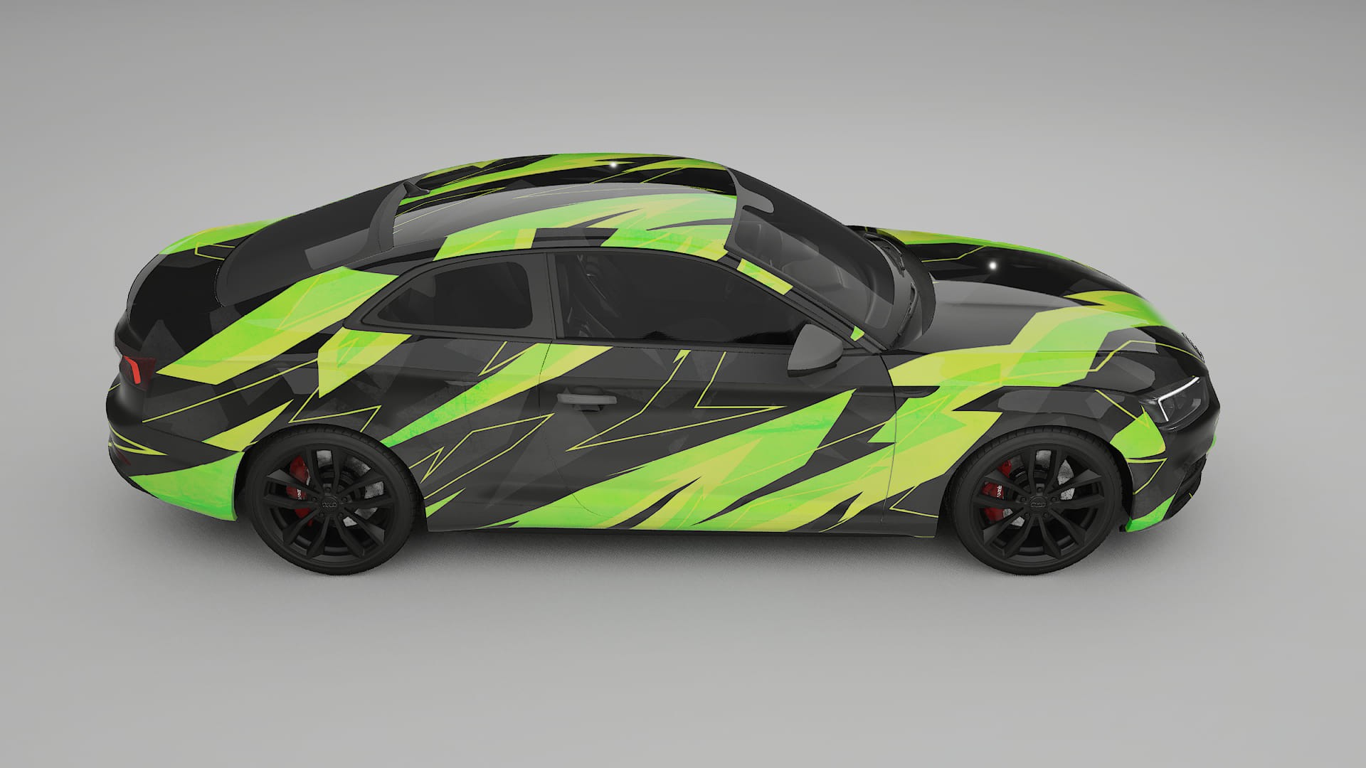 Audi S5 B9 prefacelift pre-LCI NINJA TURTLES – Tervezett Wrap PPF készlet nyomtatható poliuretán fóliából