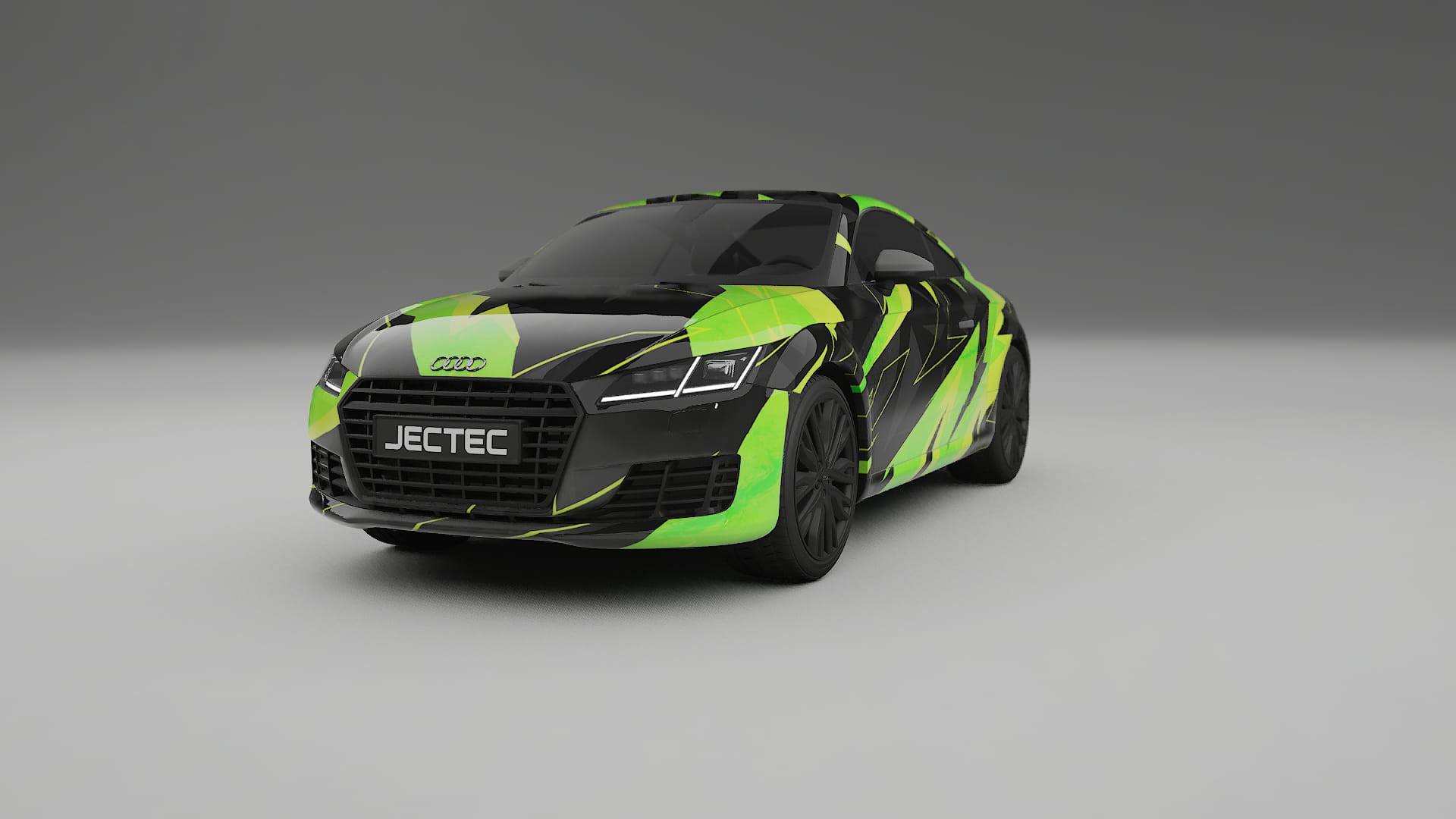 Audi TT Coupe 8S prefacelift pre-LCI NINJA TURTLES – Tervezett Wrap PPF készlet nyomtatható poliuretán fóliából