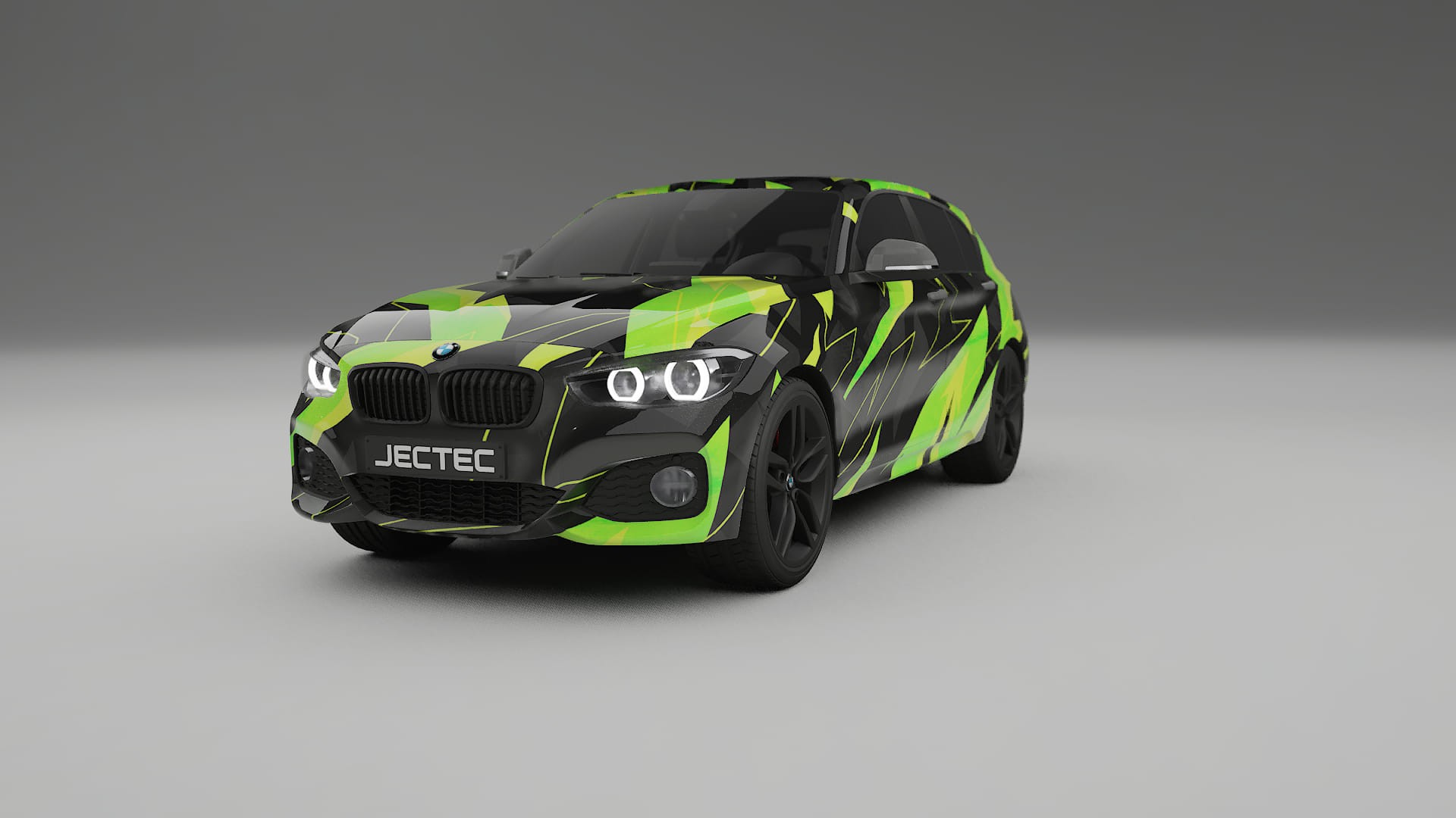 BMW 1 F20 facelift LCI NINJA TURTLES – Tervezett Wrap PPF készlet nyomtatható poliuretán fóliából