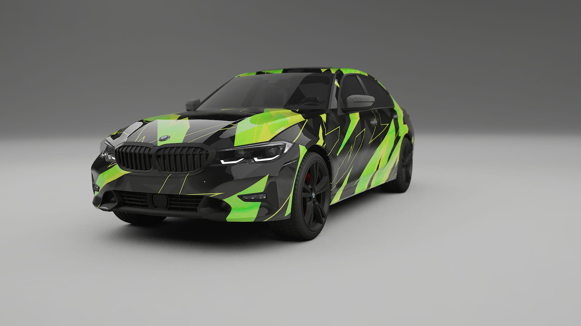 BMW 3 G20 prefacelift pre-LCI NINJA TURTLES – Tervezett Wrap PPF készlet nyomtatható poliuretán fóliából