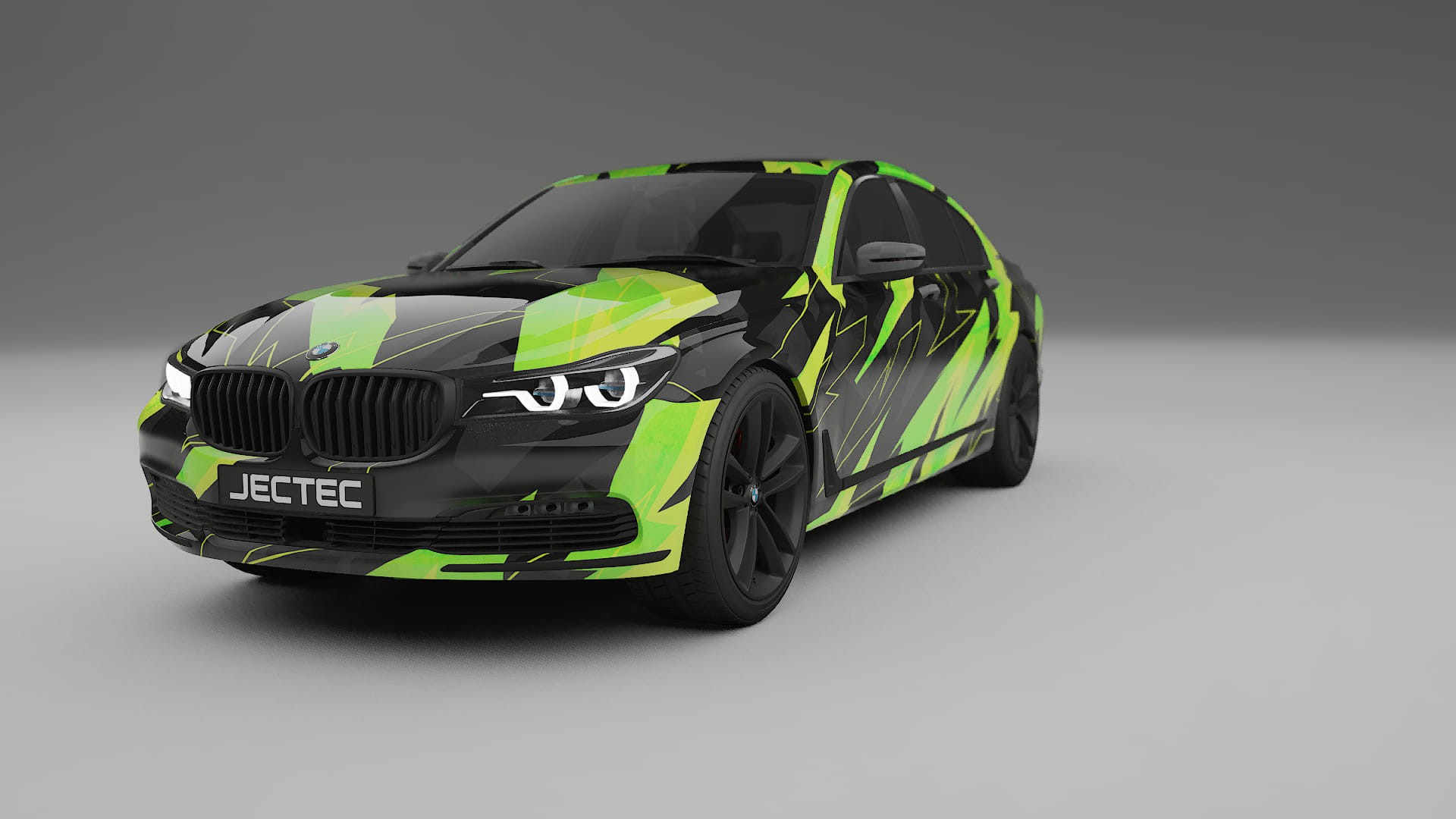 BMW 7 G11 G12 facelift LCI NINJA TURTLES – Tervezett Wrap PPF készlet nyomtatható poliuretán fóliából