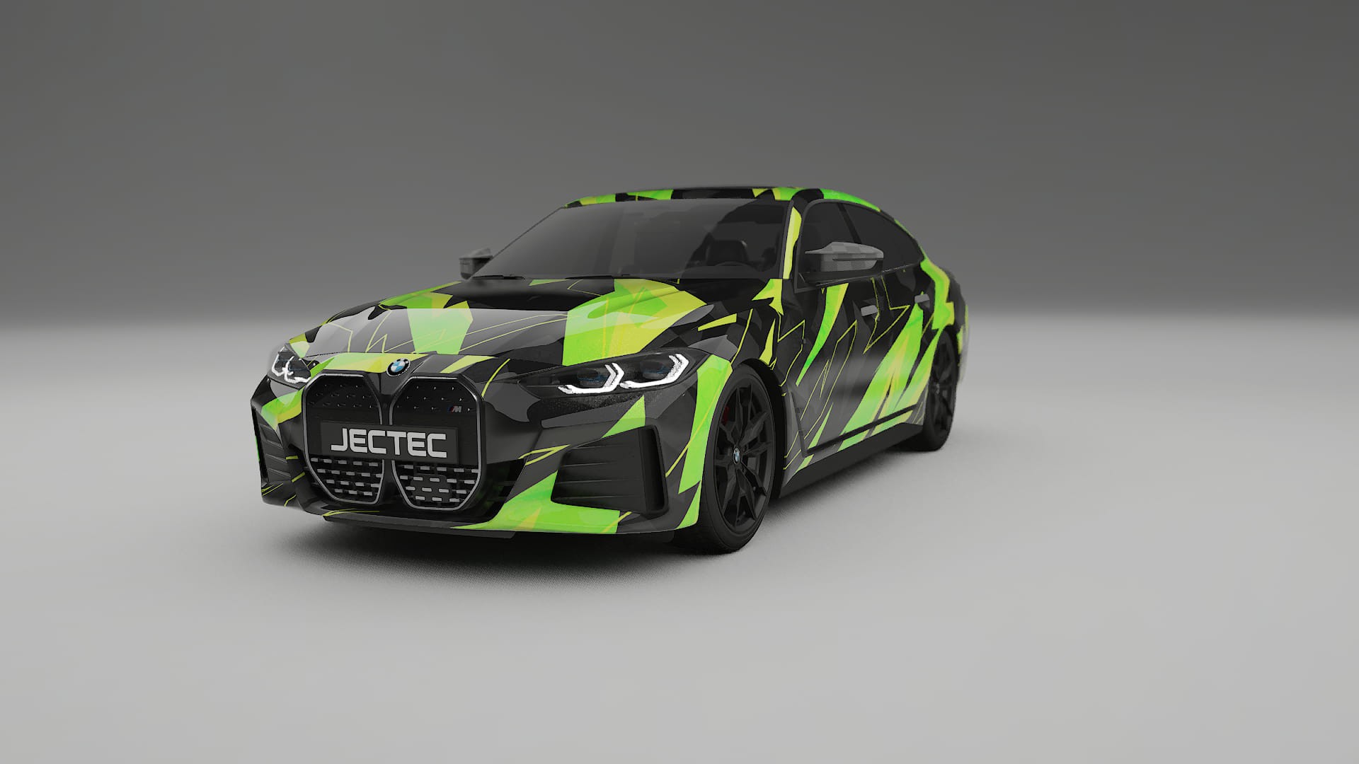 BMW I4 G26 M-Package NINJA TURTLES – Tervezett Wrap PPF készlet nyomtatható poliuretán fóliából
