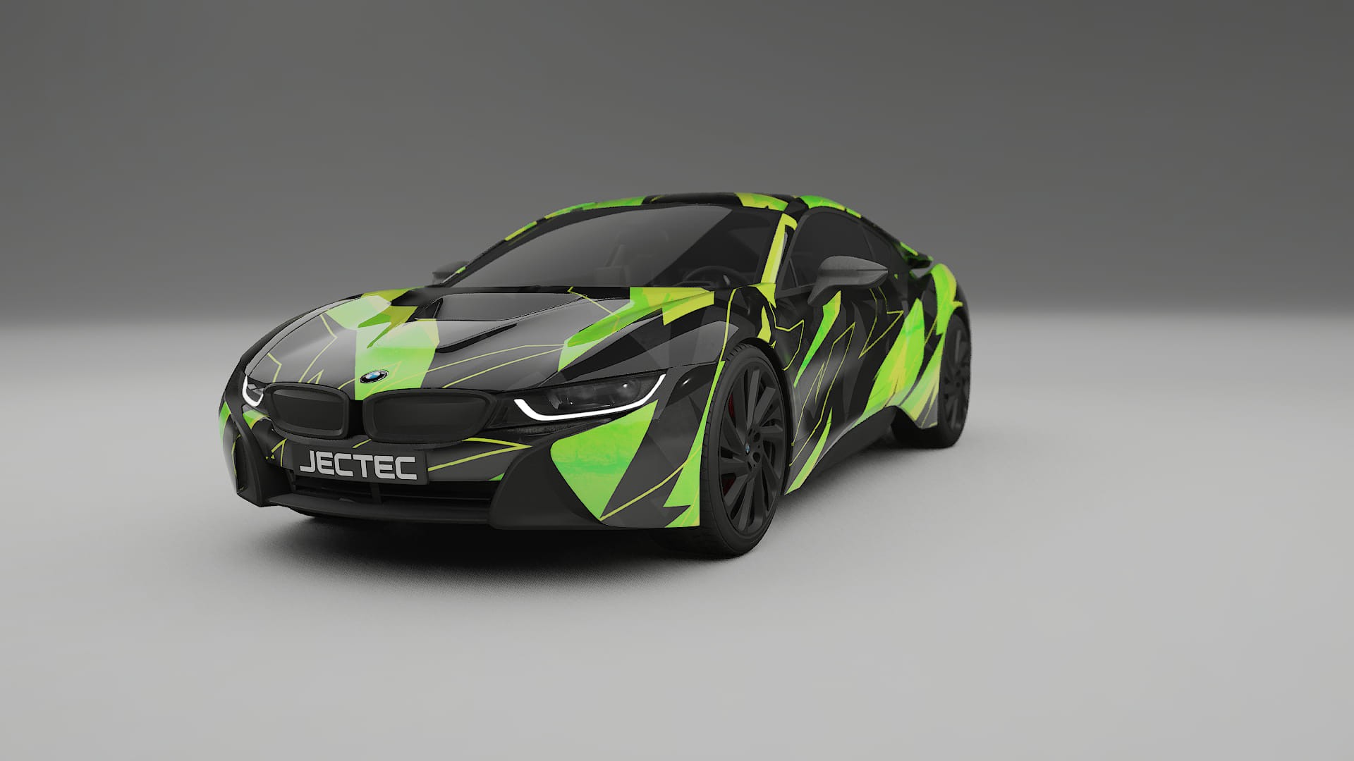 BMW I8 I12 NINJA TURTLES – Tervezett Wrap PPF készlet nyomtatható poliuretán fóliából