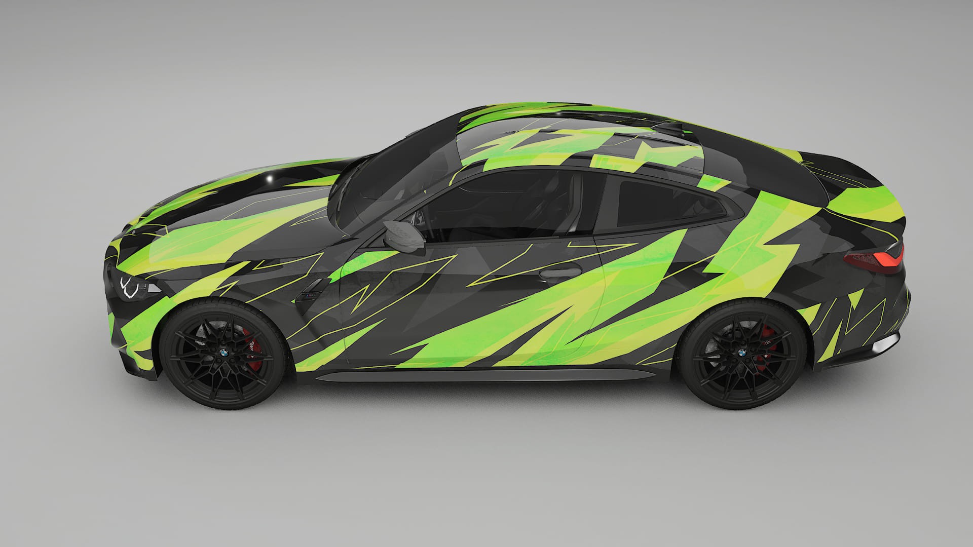 BMW M4 G82 NINJA TURTLES – Tervezett Wrap PPF készlet nyomtatható poliuretán fóliából