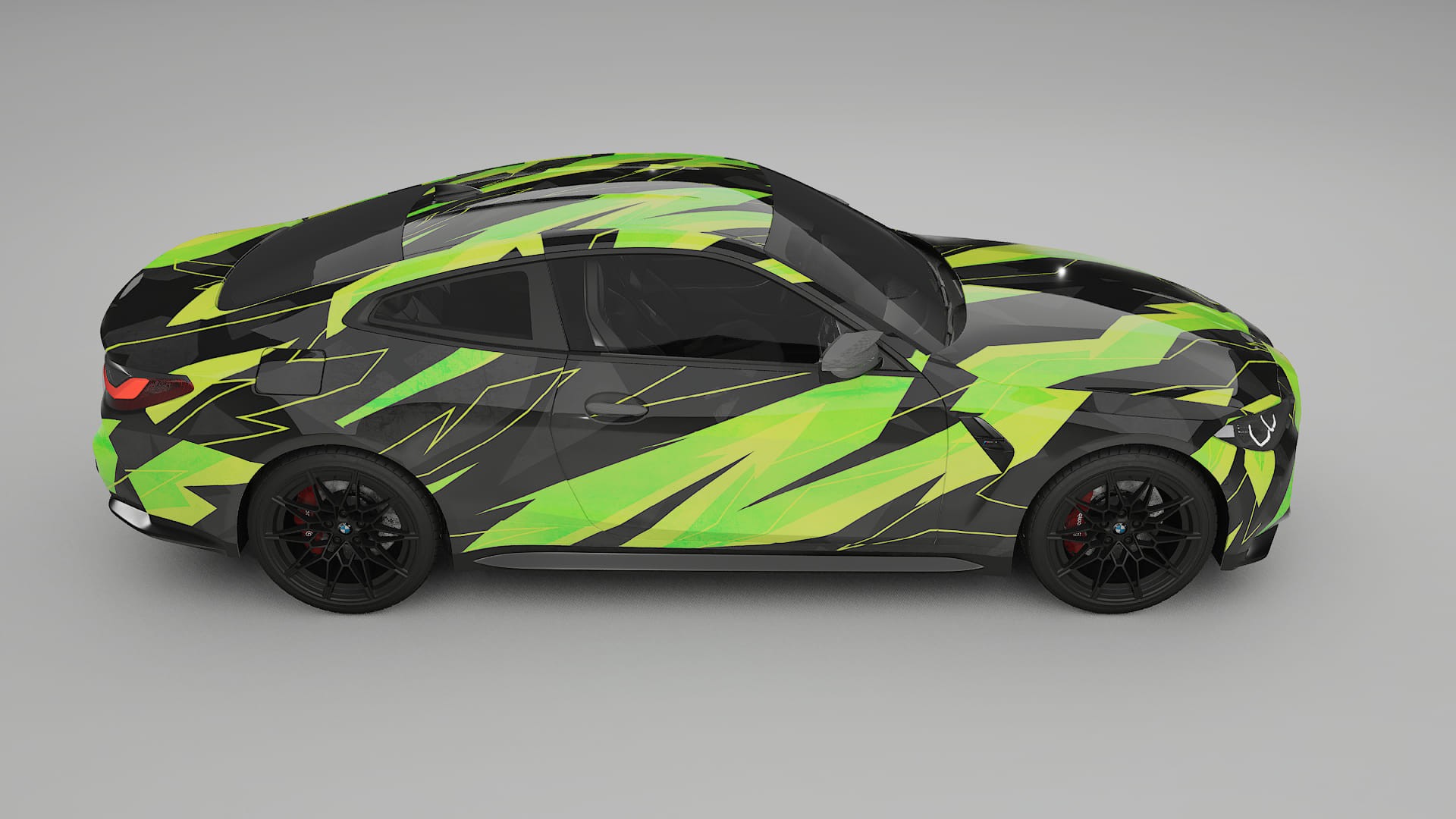 BMW M4 G82 NINJA TURTLES – Tervezett Wrap PPF készlet nyomtatható poliuretán fóliából