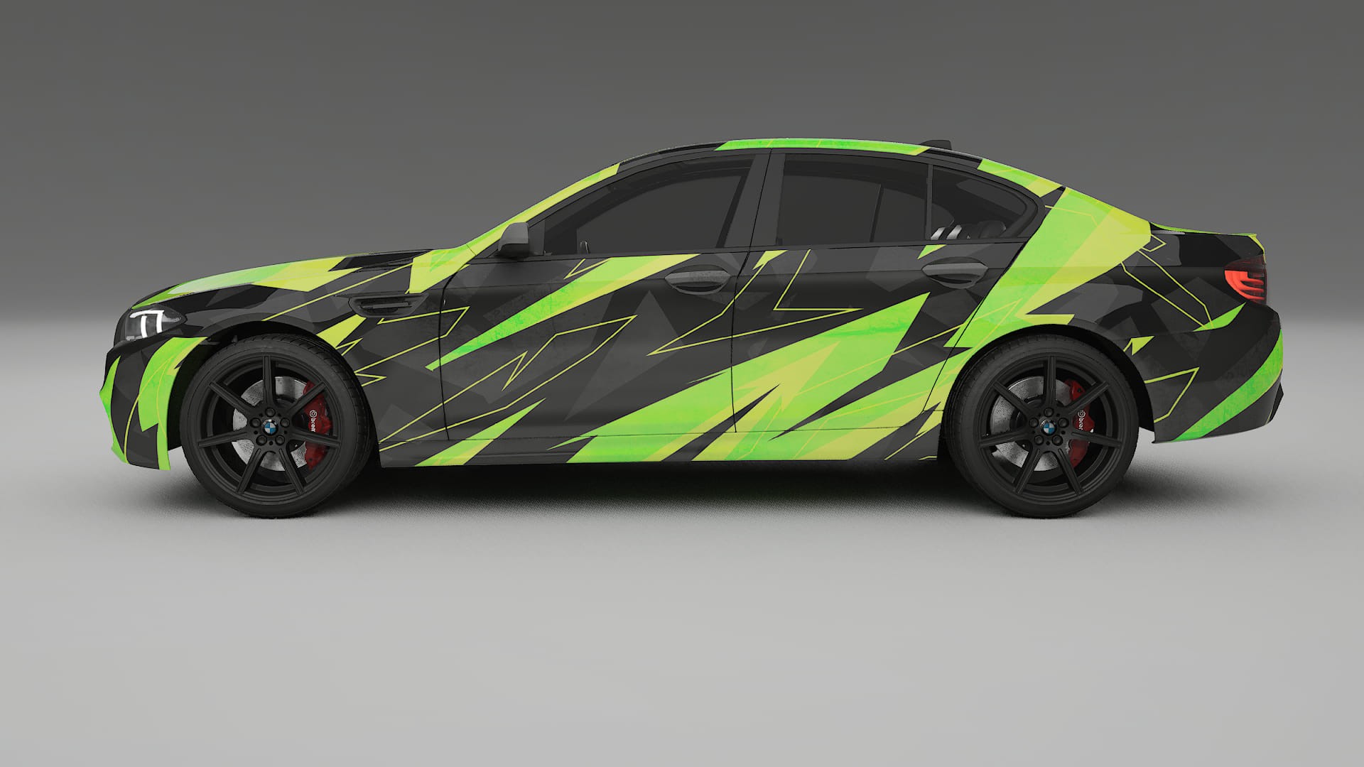 BMW M5 F10 NINJA TURTLES – Tervezett Wrap PPF készlet nyomtatható poliuretán fóliából
