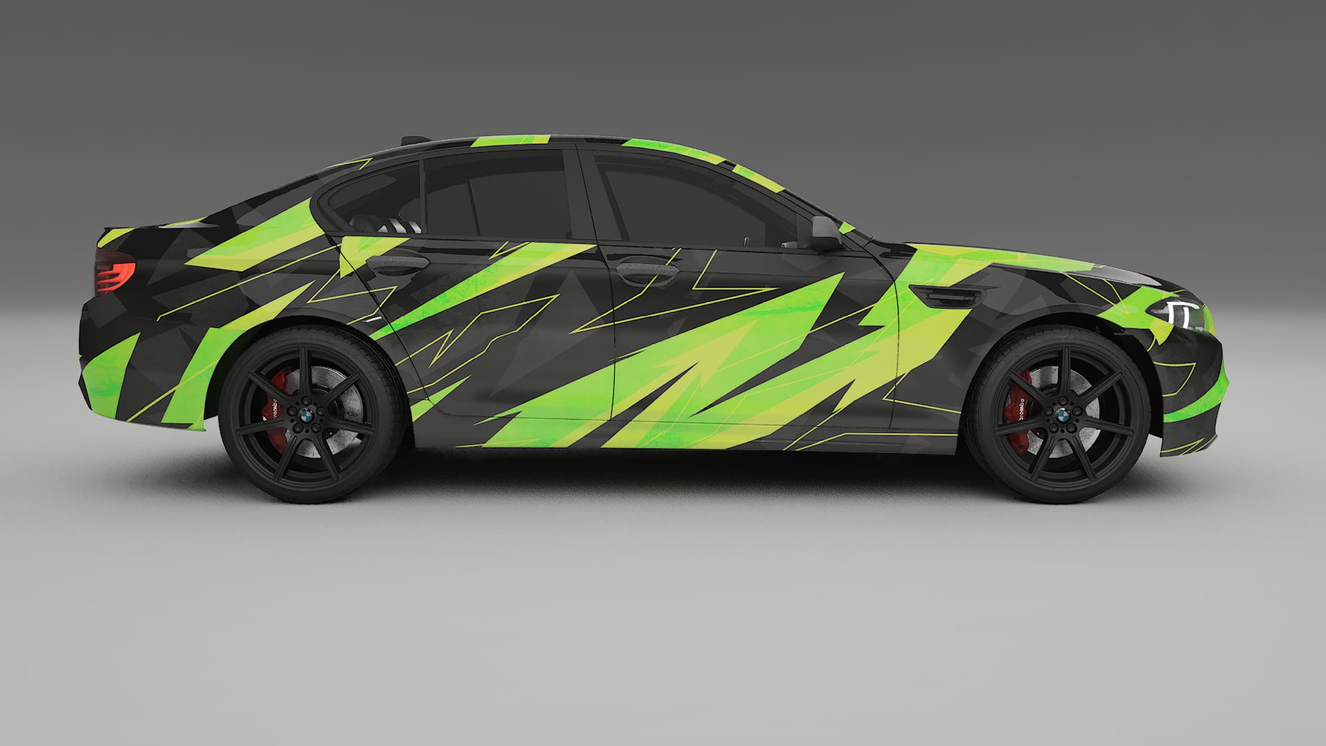 BMW M5 F10 NINJA TURTLES – Tervezett Wrap PPF készlet nyomtatható poliuretán fóliából