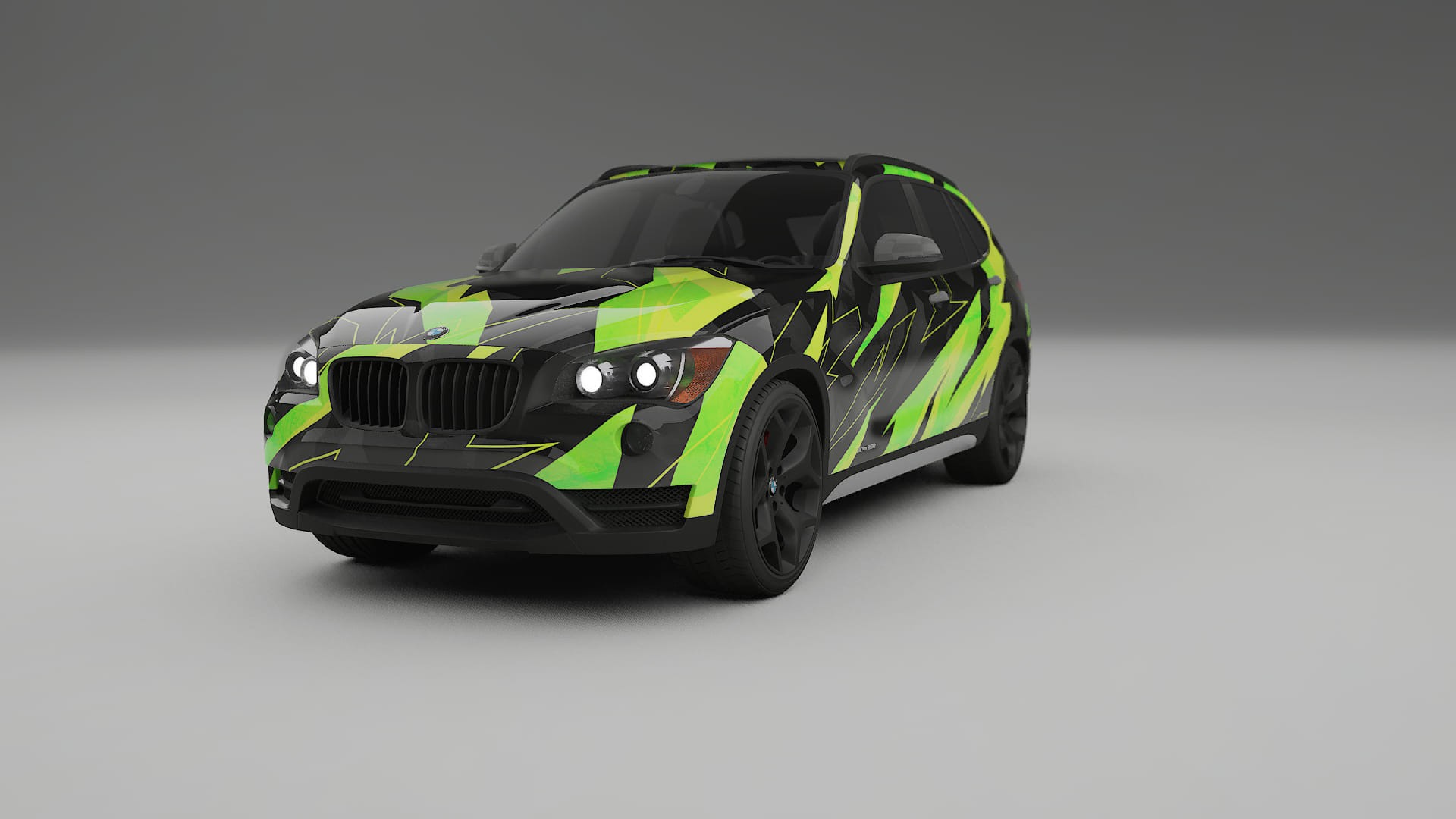 BMW X1 E84 NINJA TURTLES – Tervezett Wrap PPF készlet nyomtatható poliuretán fóliából