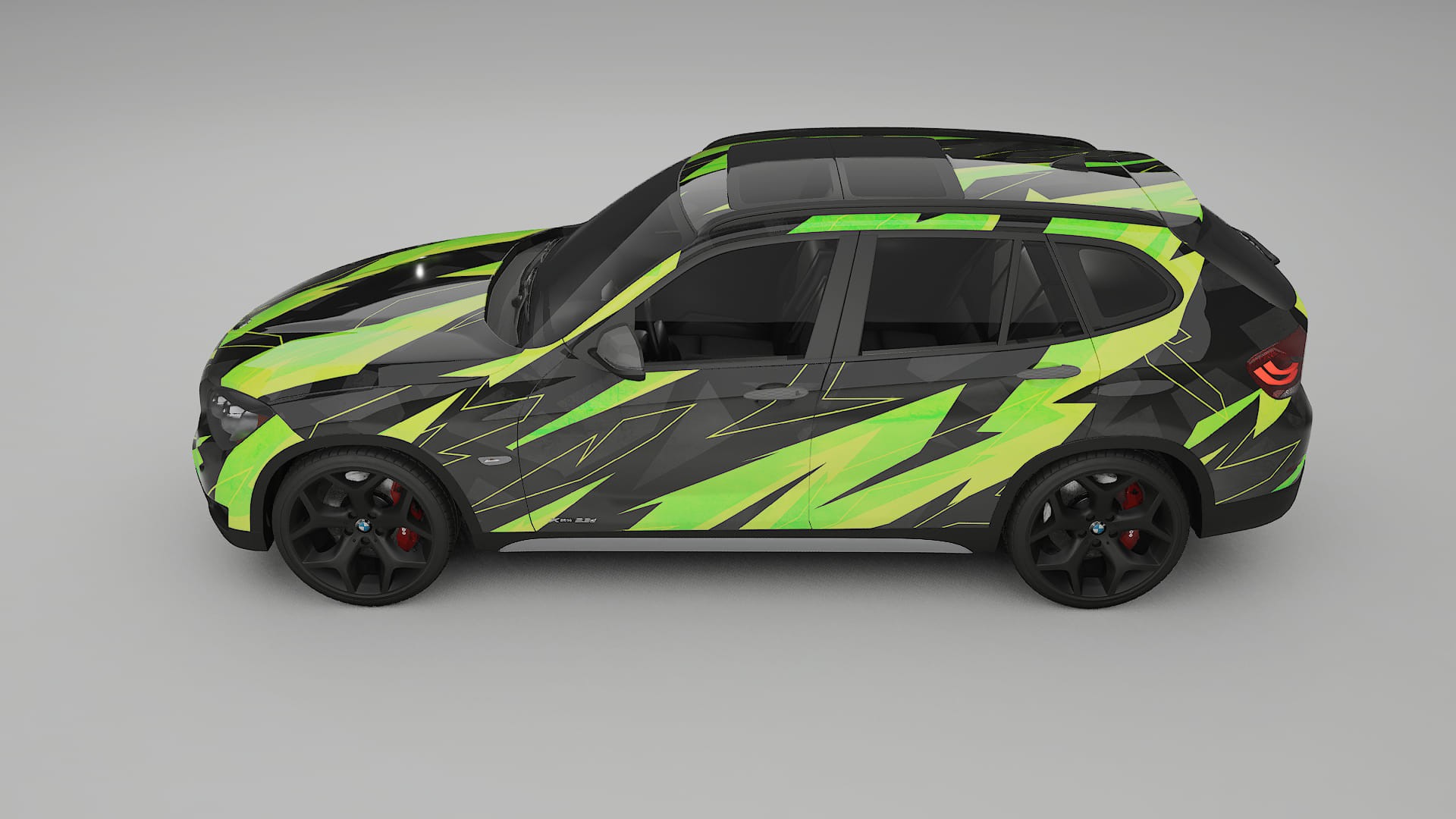 BMW X1 E84 NINJA TURTLES – Tervezett Wrap PPF készlet nyomtatható poliuretán fóliából