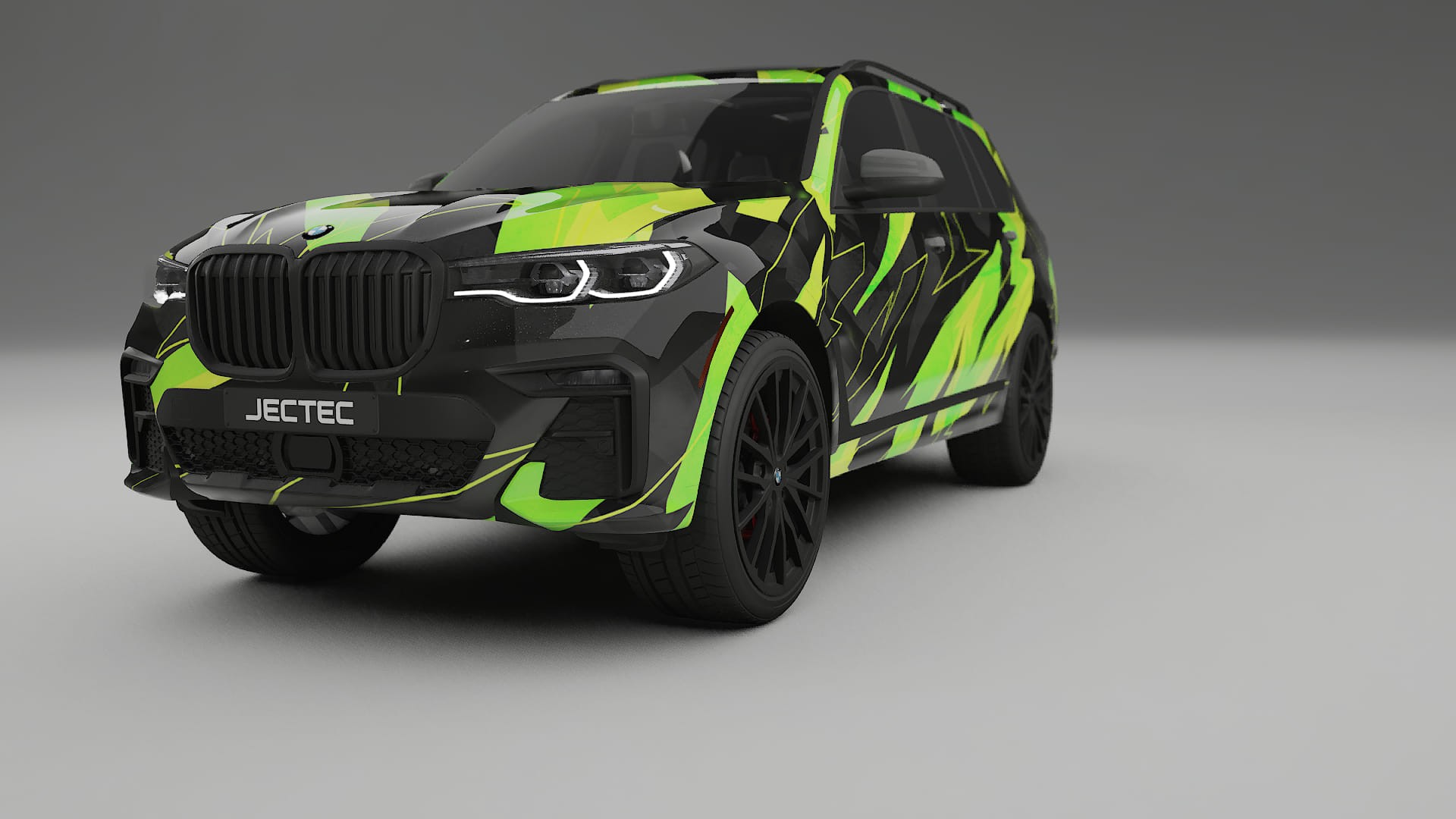 BMW X7 M G07 NINJA TURTLES – Tervezett Wrap PPF készlet nyomtatható poliuretán fóliából