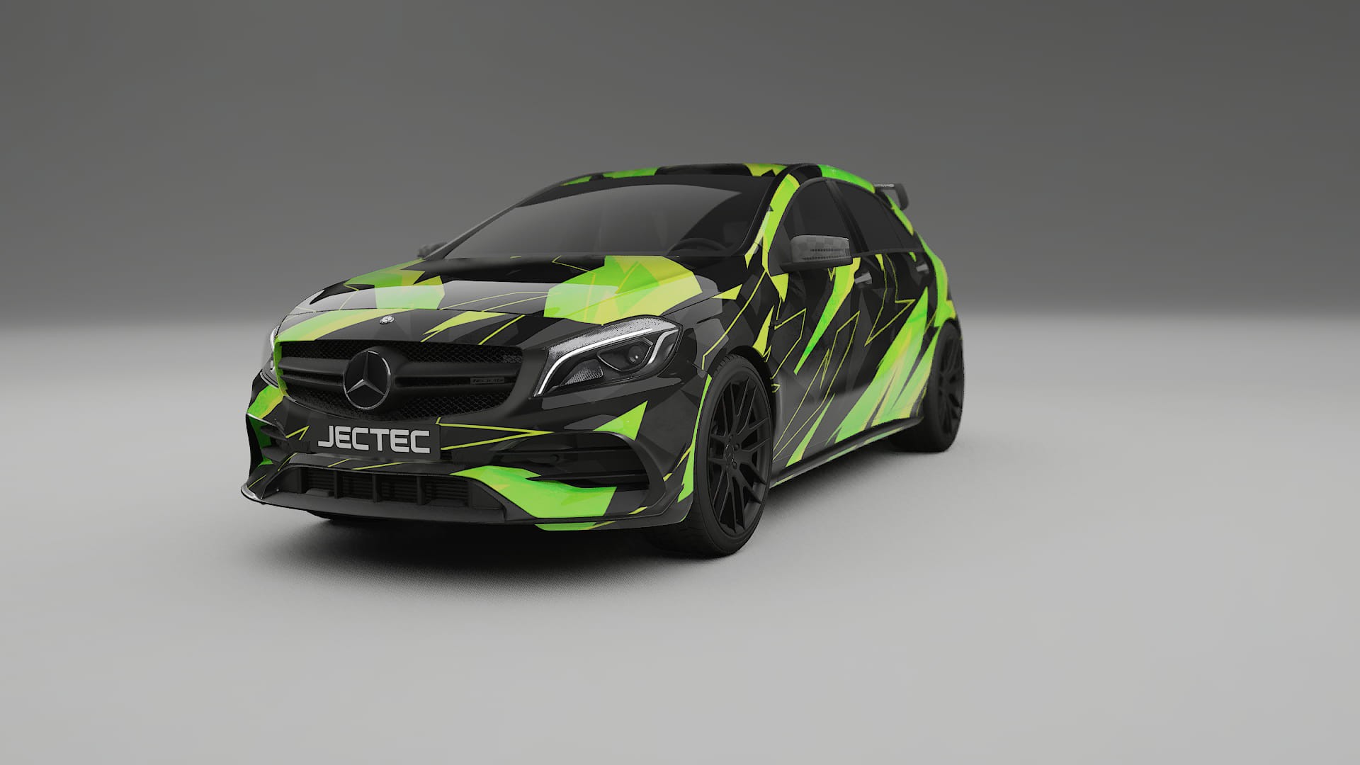 Mercedes A45 AMG W176 NINJA TURTLES – Tervezett Wrap PPF készlet nyomtatható poliuretán fóliából