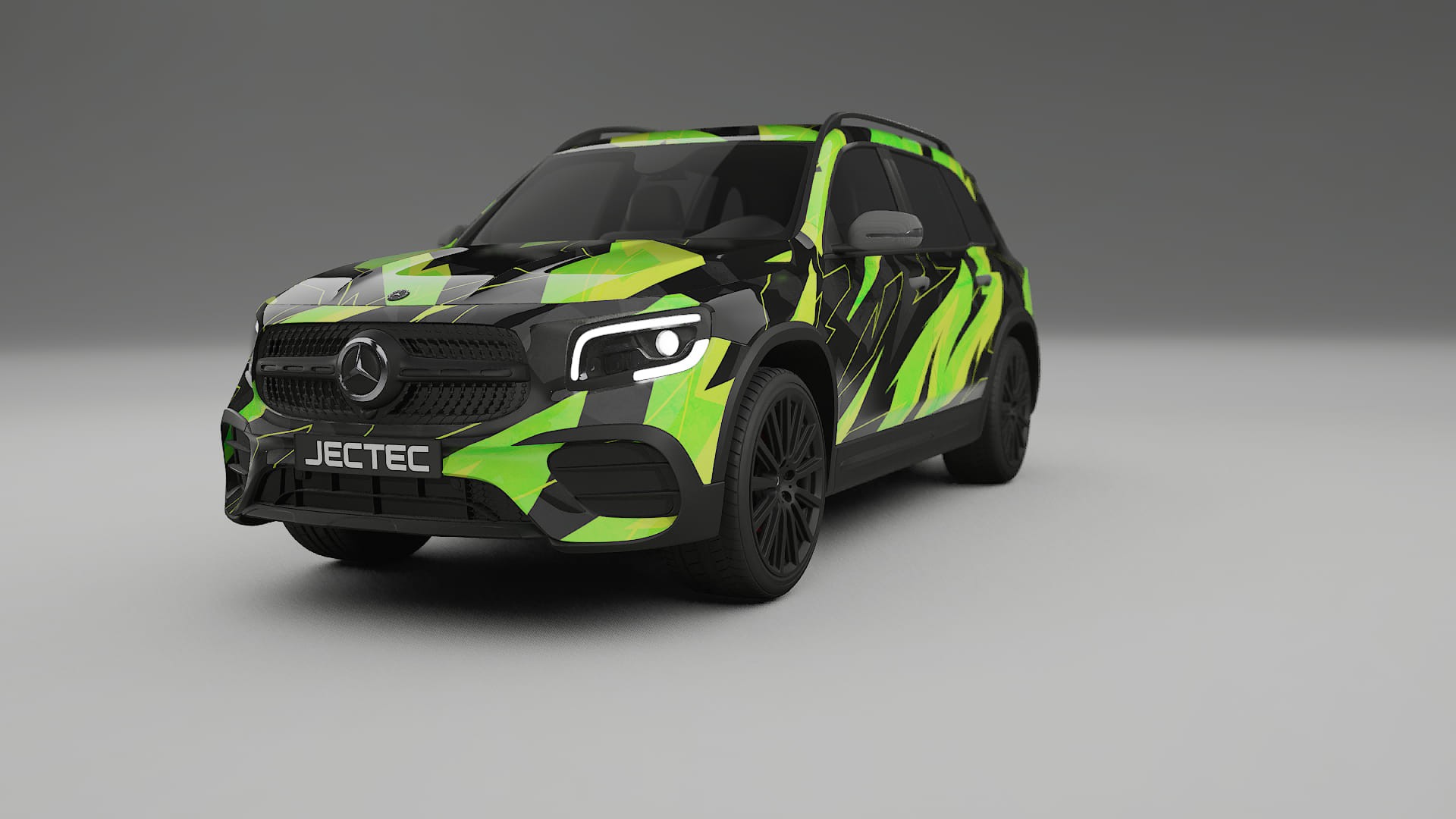 Mercedes AMG GLB NINJA TURTLES – Tervezett Wrap PPF készlet nyomtatható poliuretán fóliából