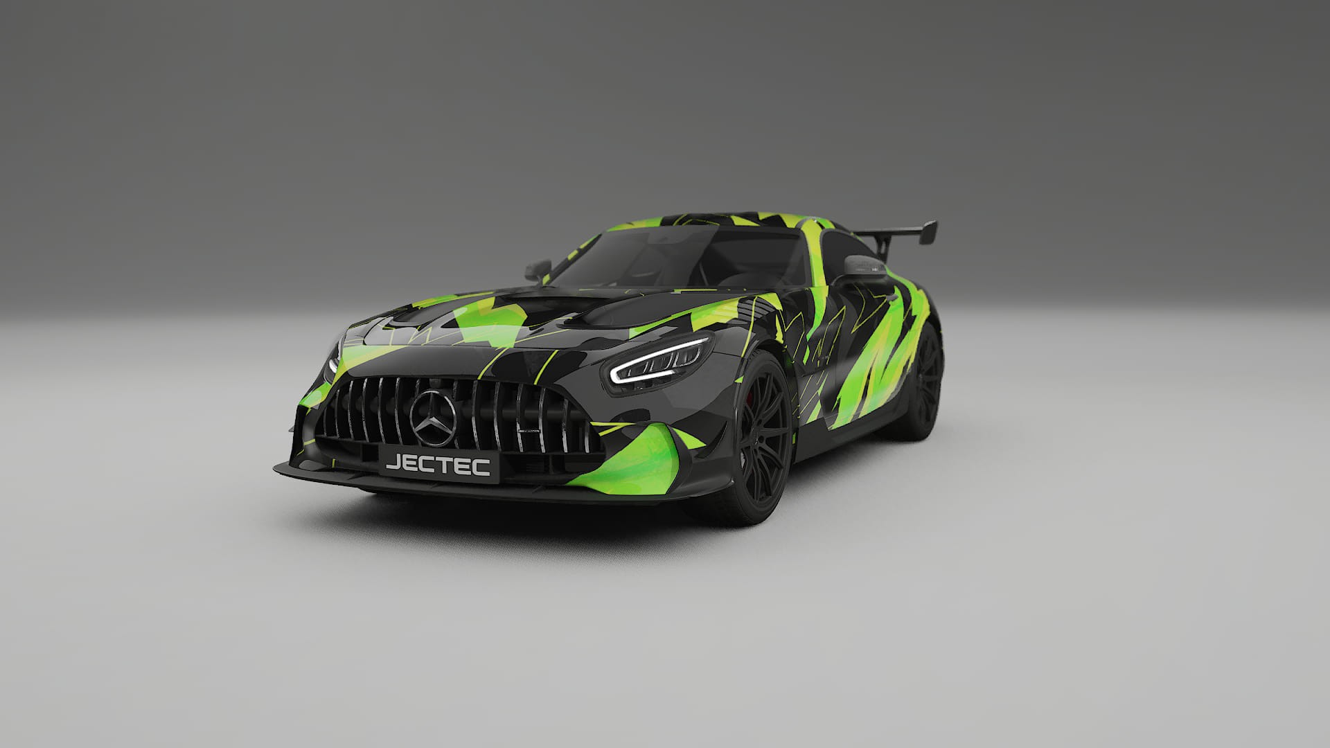 Mercedes AMG GT Black Series C192 Coupe NINJA TURTLES – Tervezett Wrap PPF készlet nyomtatható poliuretán fóliából