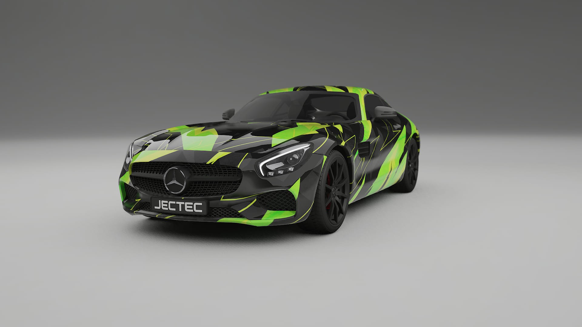 Mercedes AMG GT C190 Coupe NINJA TURTLES – Tervezett Wrap PPF készlet nyomtatható poliuretán fóliából