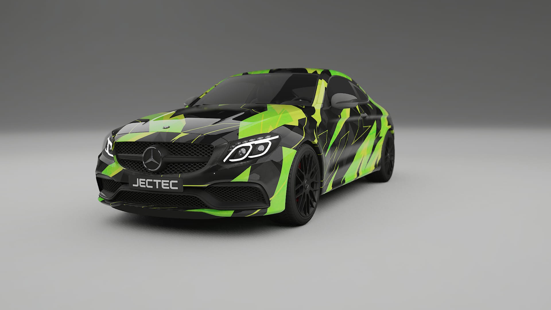 Mercedes C63 AMG W205 Coupe NINJA TURTLES – Tervezett Wrap PPF készlet nyomtatható poliuretán fóliából