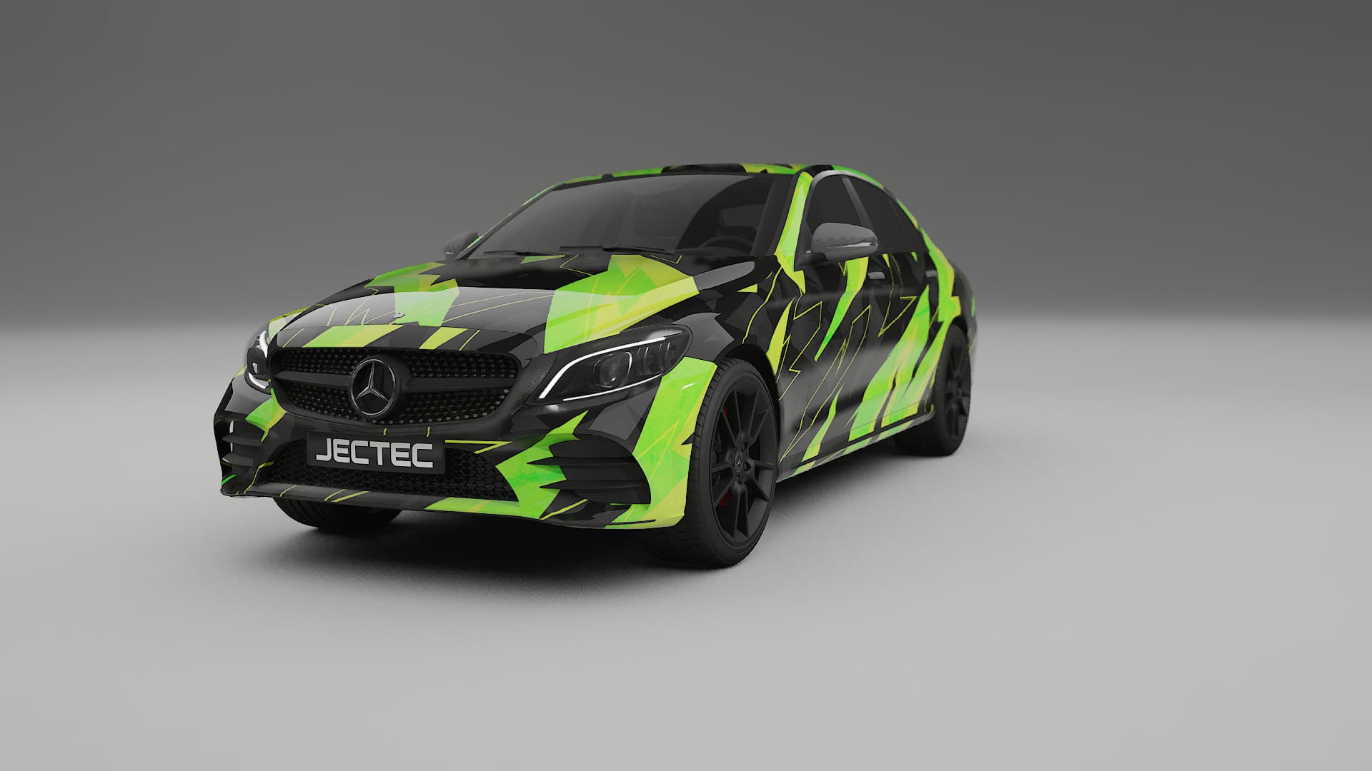 Mercedes C-class W205 AMG sedan NINJA TURTLES – Tervezett Wrap PPF készlet nyomtatható poliuretán fóliából