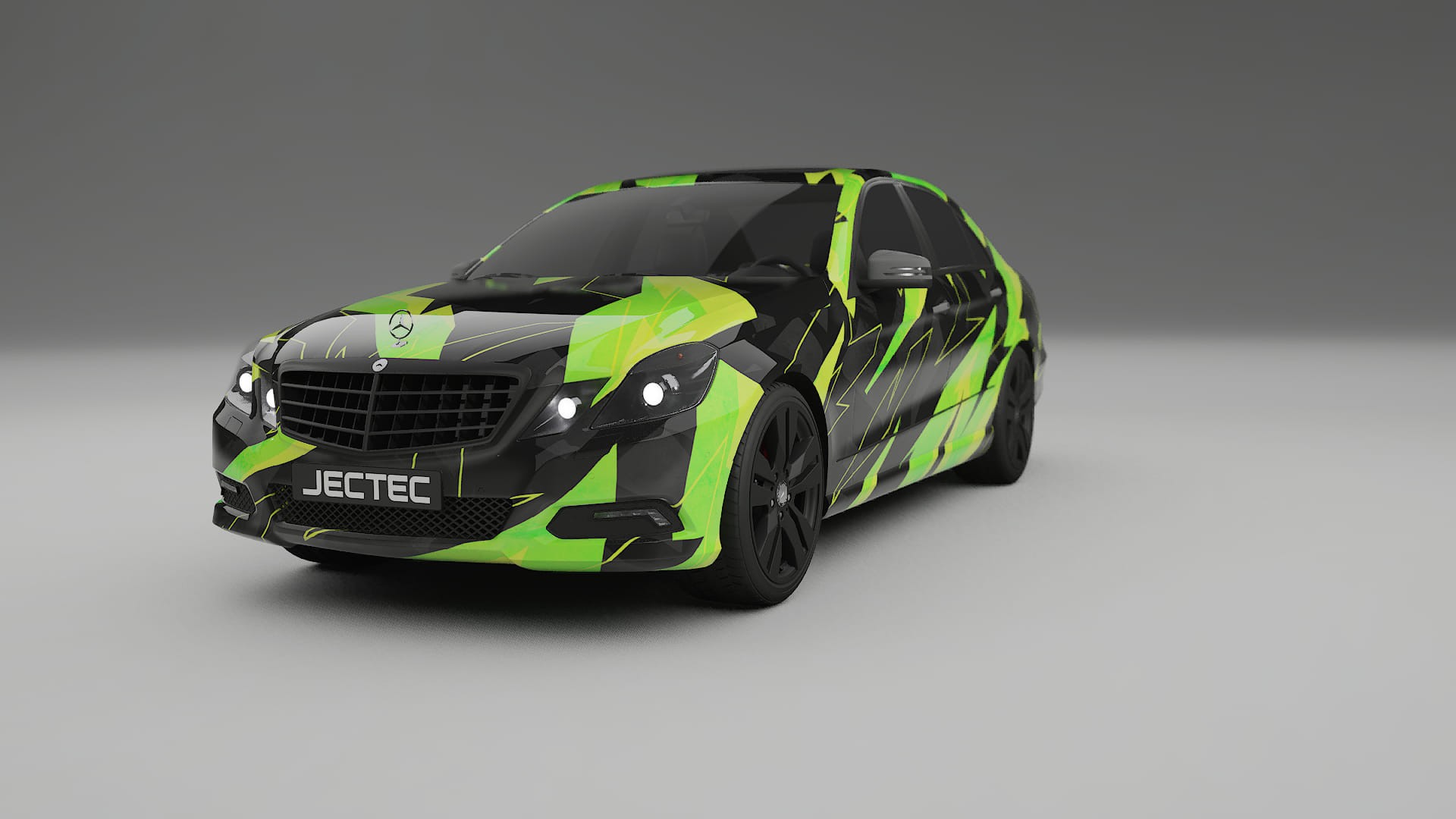 Mercedes E-class Sedan W212 Prefacelift pre-LCI NINJA TURTLES â€“ Tervezett Wrap PPF kÃ©szlet nyomtathatÃ³ poliuretÃ¡n fÃ³liÃ¡bÃ