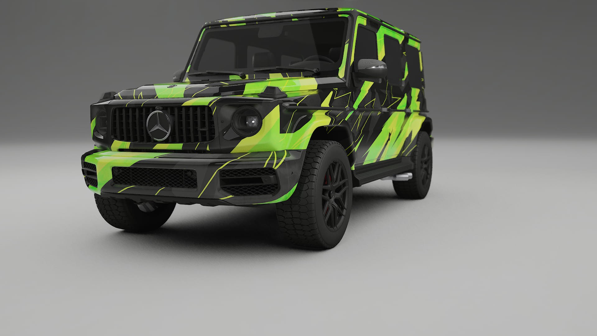 Mercedes G63 AMG W463A NINJA TURTLES – Tervezett Wrap PPF készlet nyomtatható poliuretán fóliából