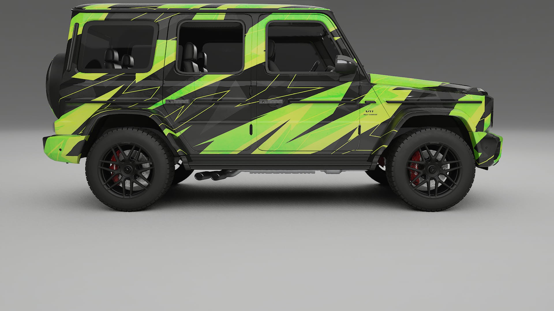 Mercedes G63 AMG W463A NINJA TURTLES – Tervezett Wrap PPF készlet nyomtatható poliuretán fóliából