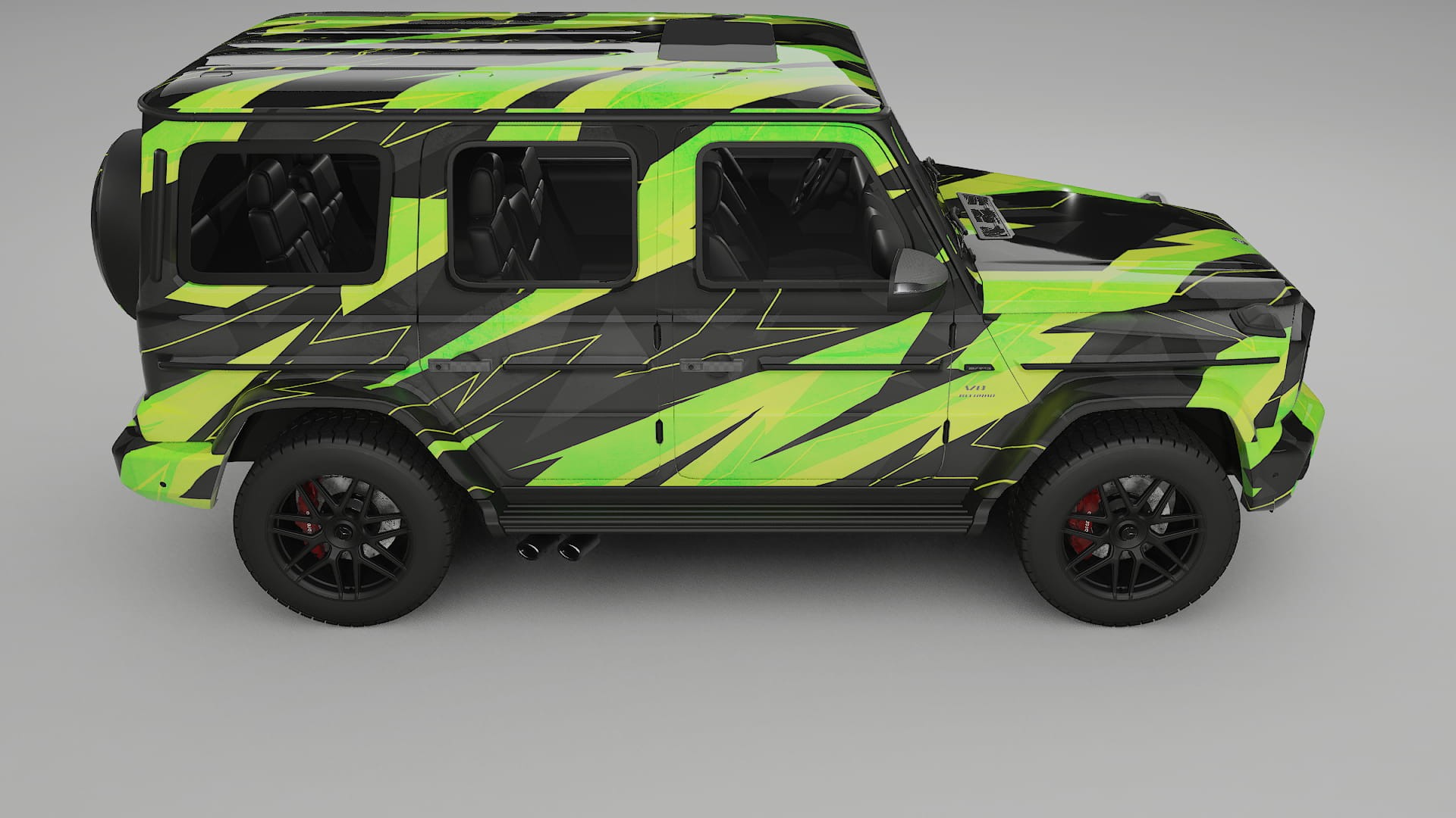 Mercedes G63 AMG W463A NINJA TURTLES – Tervezett Wrap PPF készlet nyomtatható poliuretán fóliából