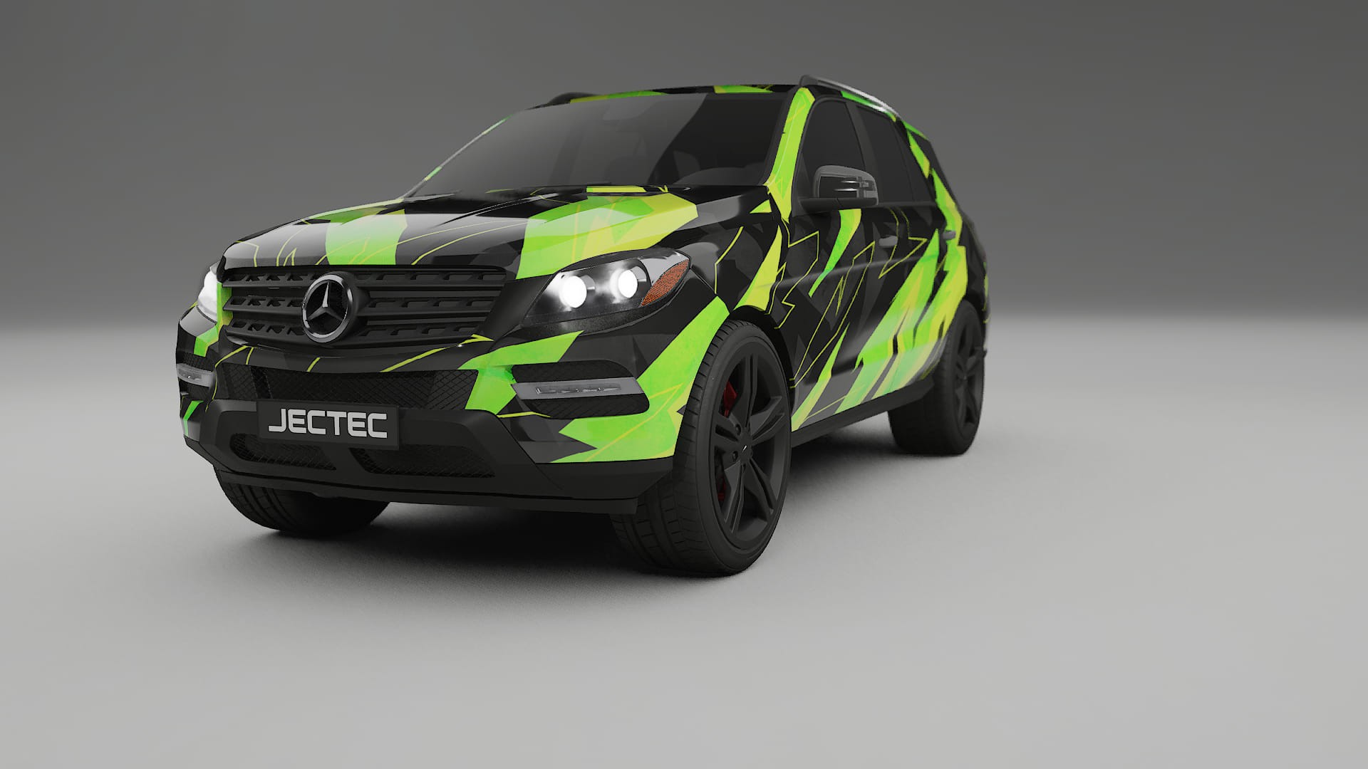 Mercedes M-class W166 NINJA TURTLES – Tervezett Wrap PPF készlet nyomtatható poliuretán fóliából