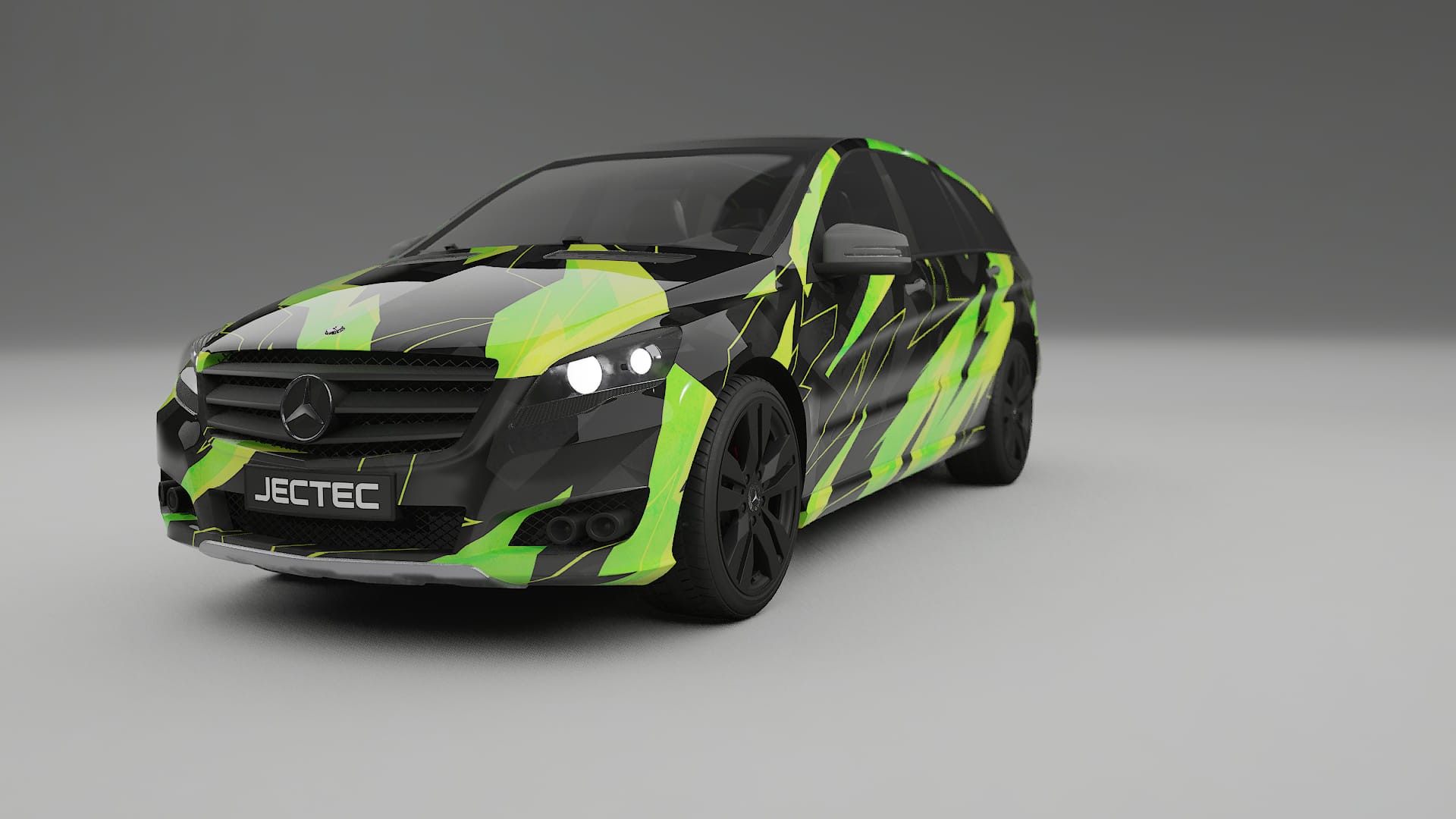 Mercedes R-class W251 facelift LCI NINJA TURTLES – Tervezett Wrap PPF készlet nyomtatható poliuretán fóliából