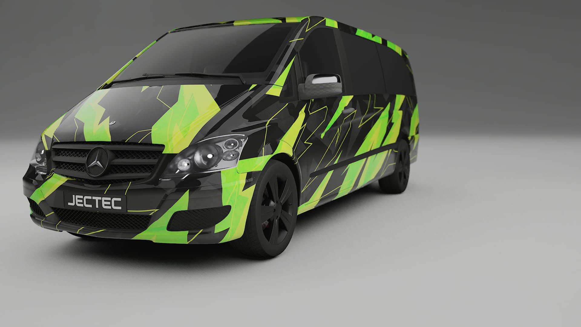 Mercedes Viano Extralong W439 Facelift LCI NINJA TURTLES – Tervezett Wrap PPF készlet nyomtatható poliuretán fóliából