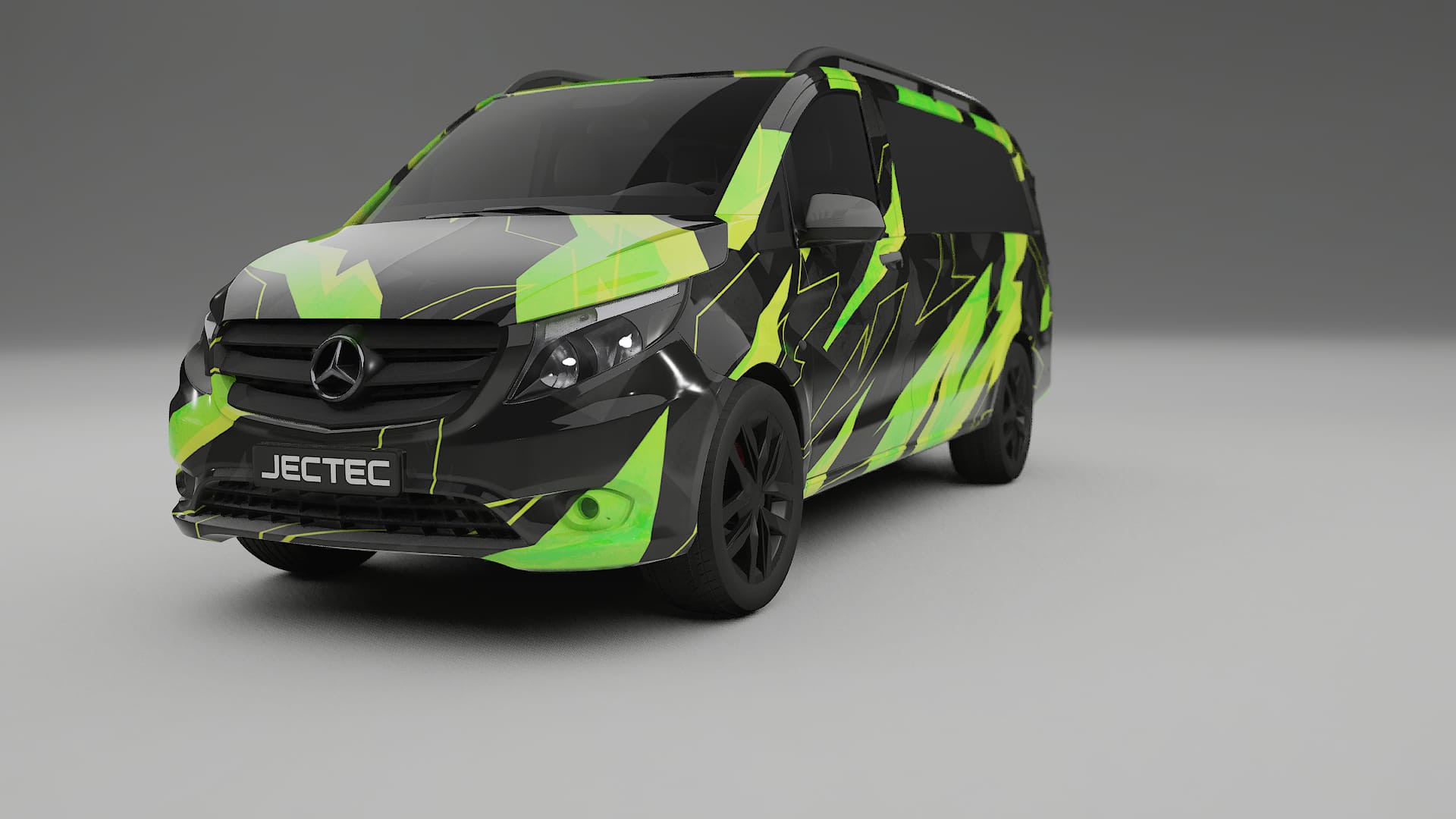 Mercedes Vito Short W447 prefacelift pre-LCI NINJA TURTLES – Tervezett Wrap PPF készlet nyomtatható poliuretán fóliából