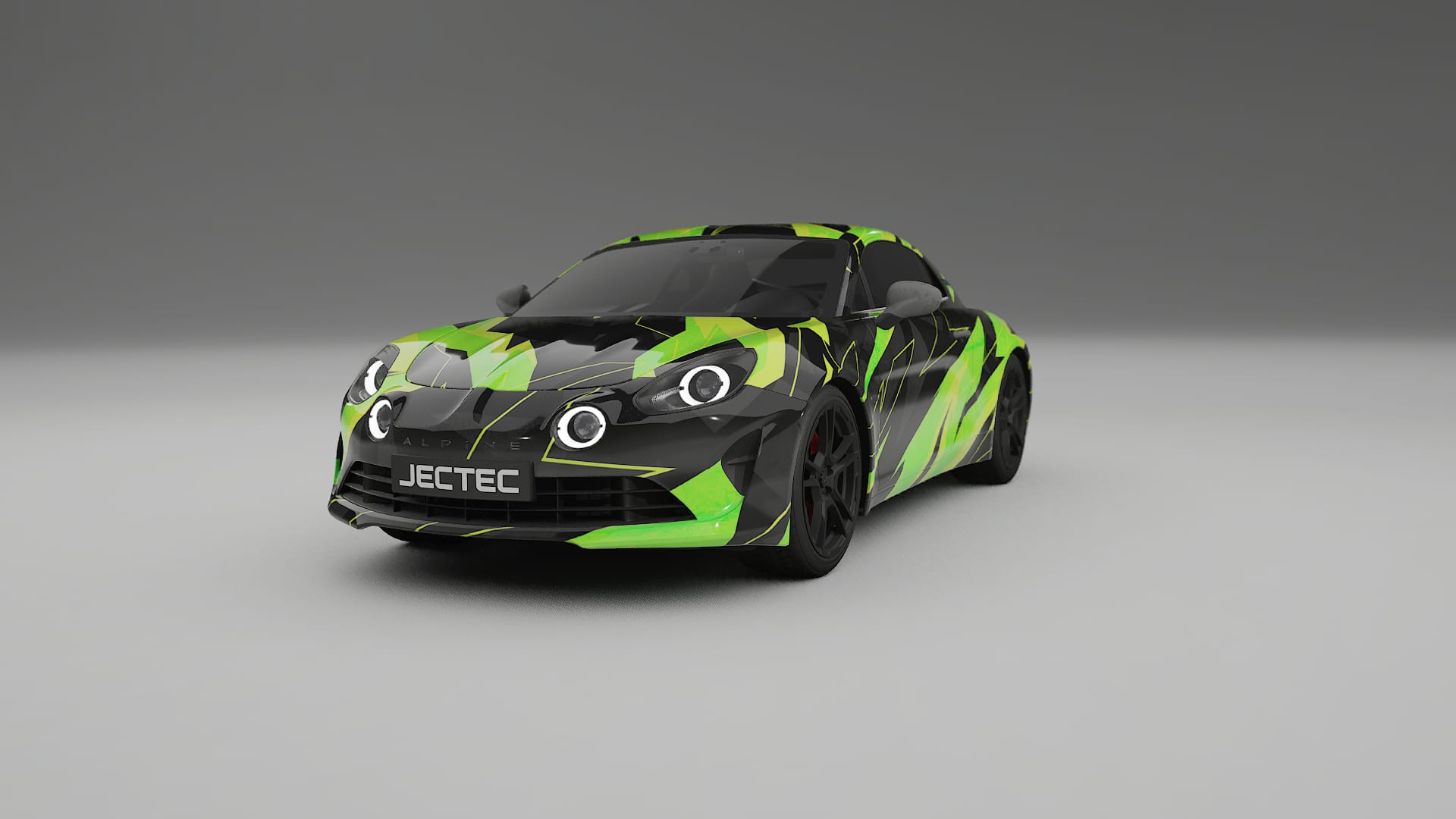 Renault Alpine A110 NINJA TURTLES – Tervezett Wrap PPF készlet nyomtatható poliuretán fóliából