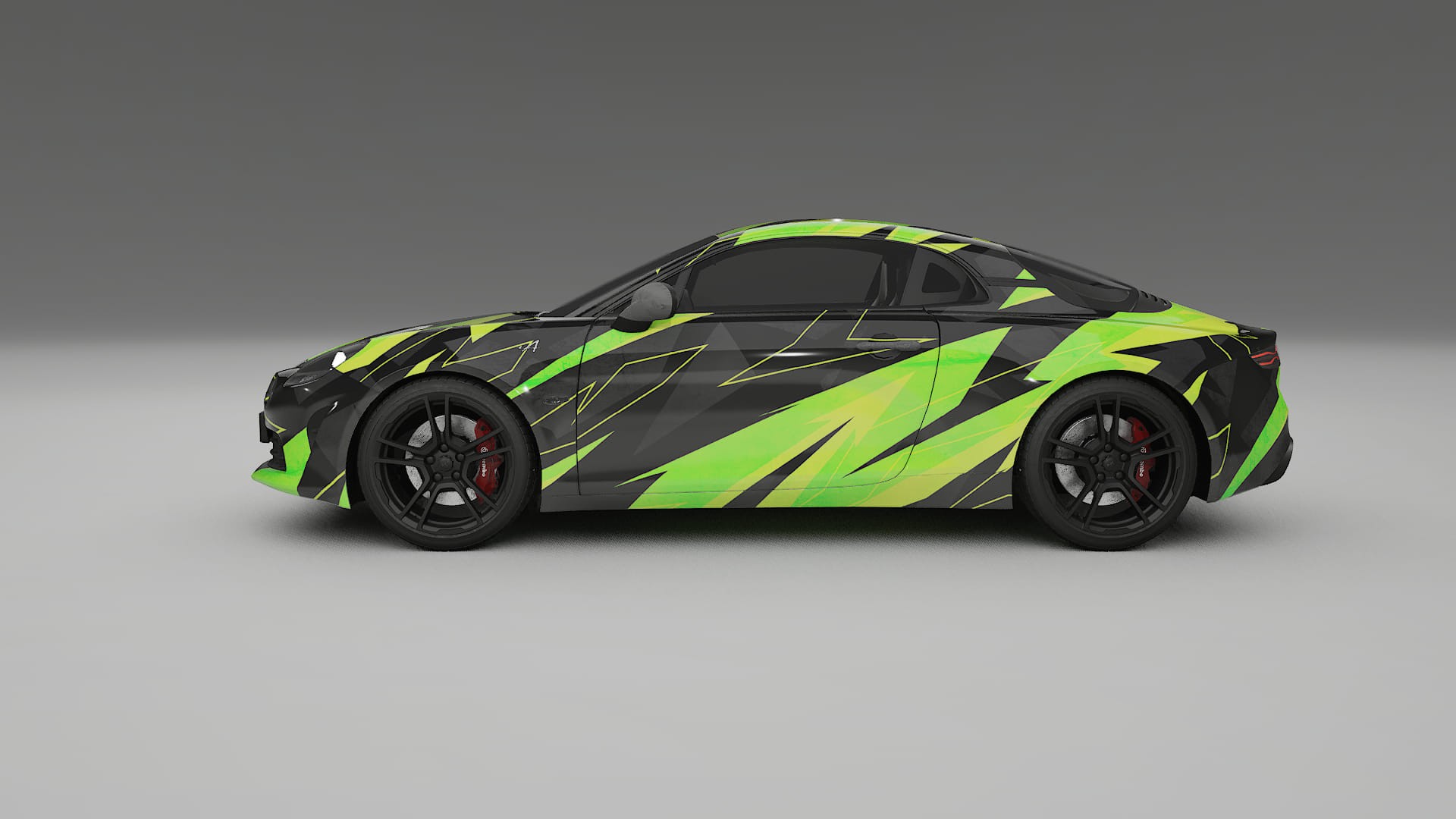 Renault Alpine A110 NINJA TURTLES – Tervezett Wrap PPF készlet nyomtatható poliuretán fóliából