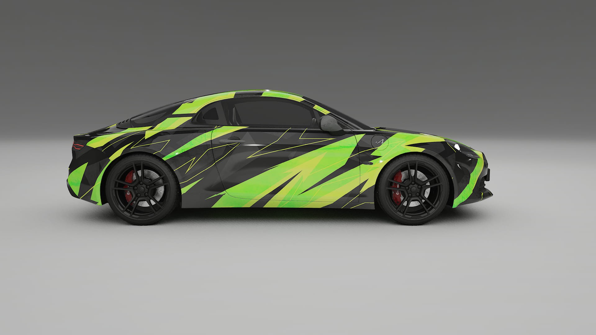 Renault Alpine A110 NINJA TURTLES – Tervezett Wrap PPF készlet nyomtatható poliuretán fóliából