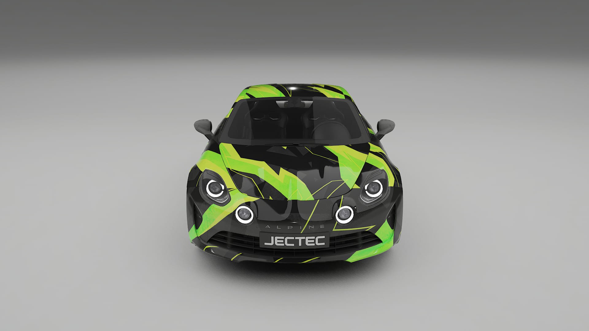 Renault Alpine A110 NINJA TURTLES – Tervezett Wrap PPF készlet nyomtatható poliuretán fóliából