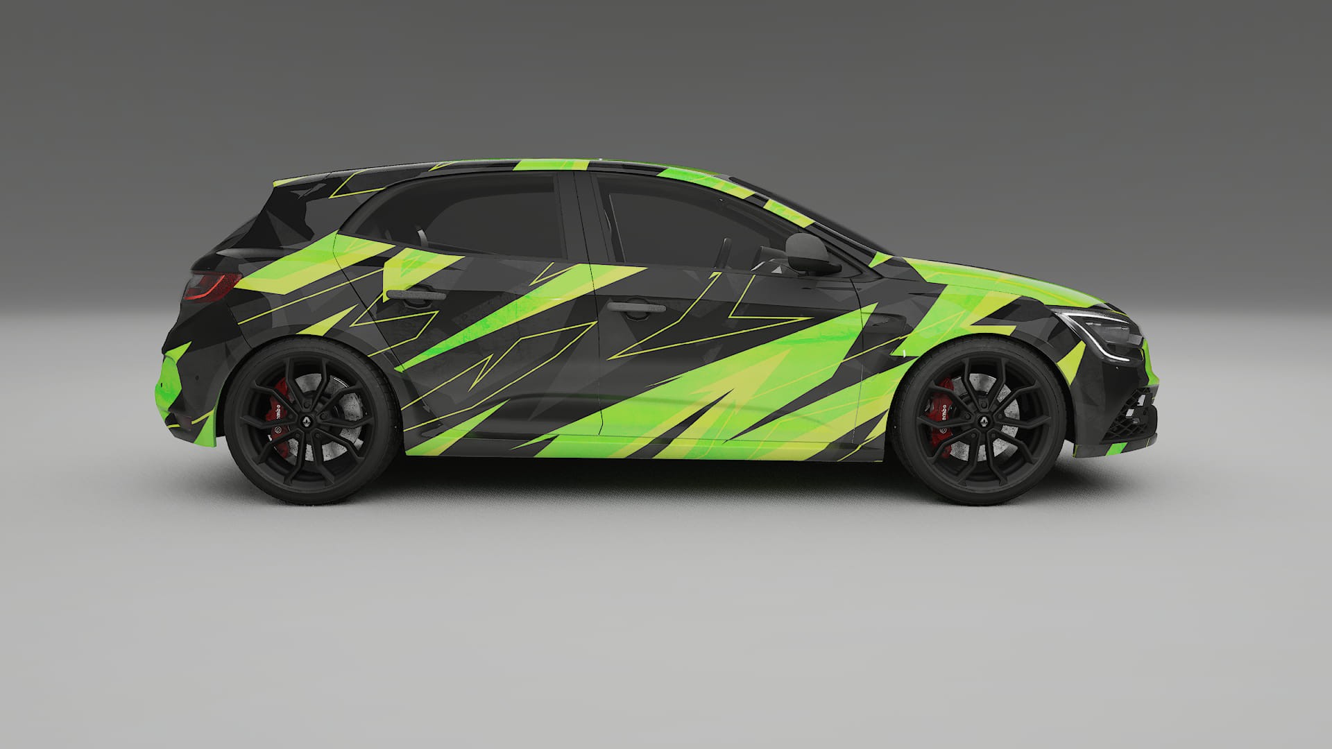 Renault Megane RS IV NINJA TURTLES – Tervezett Wrap PPF készlet nyomtatható poliuretán fóliából