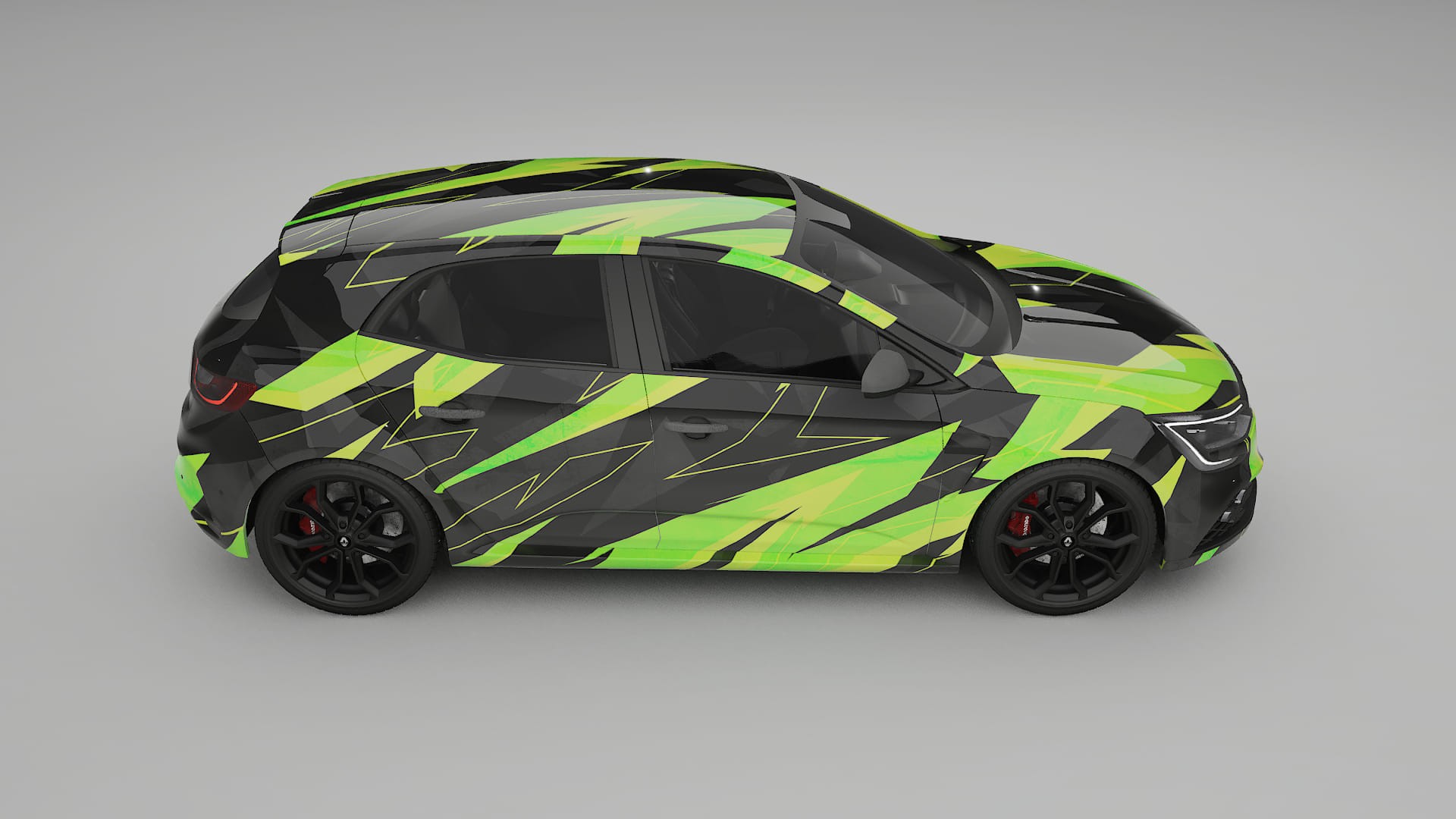 Renault Megane RS IV NINJA TURTLES – Tervezett Wrap PPF készlet nyomtatható poliuretán fóliából