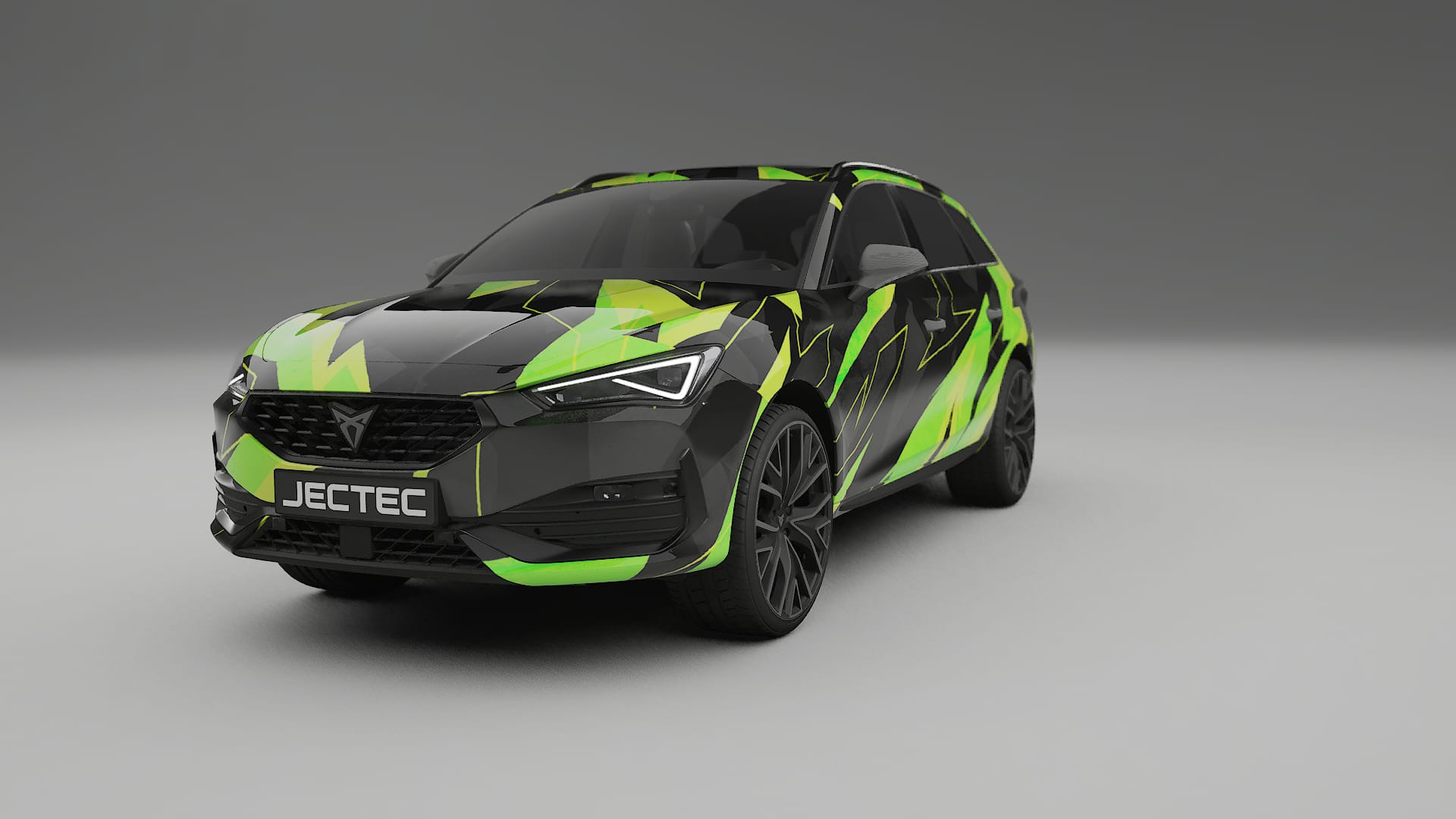 Seat Leon Cupra KL NINJA TURTLES – Tervezett Wrap PPF készlet nyomtatható poliuretán fóliából