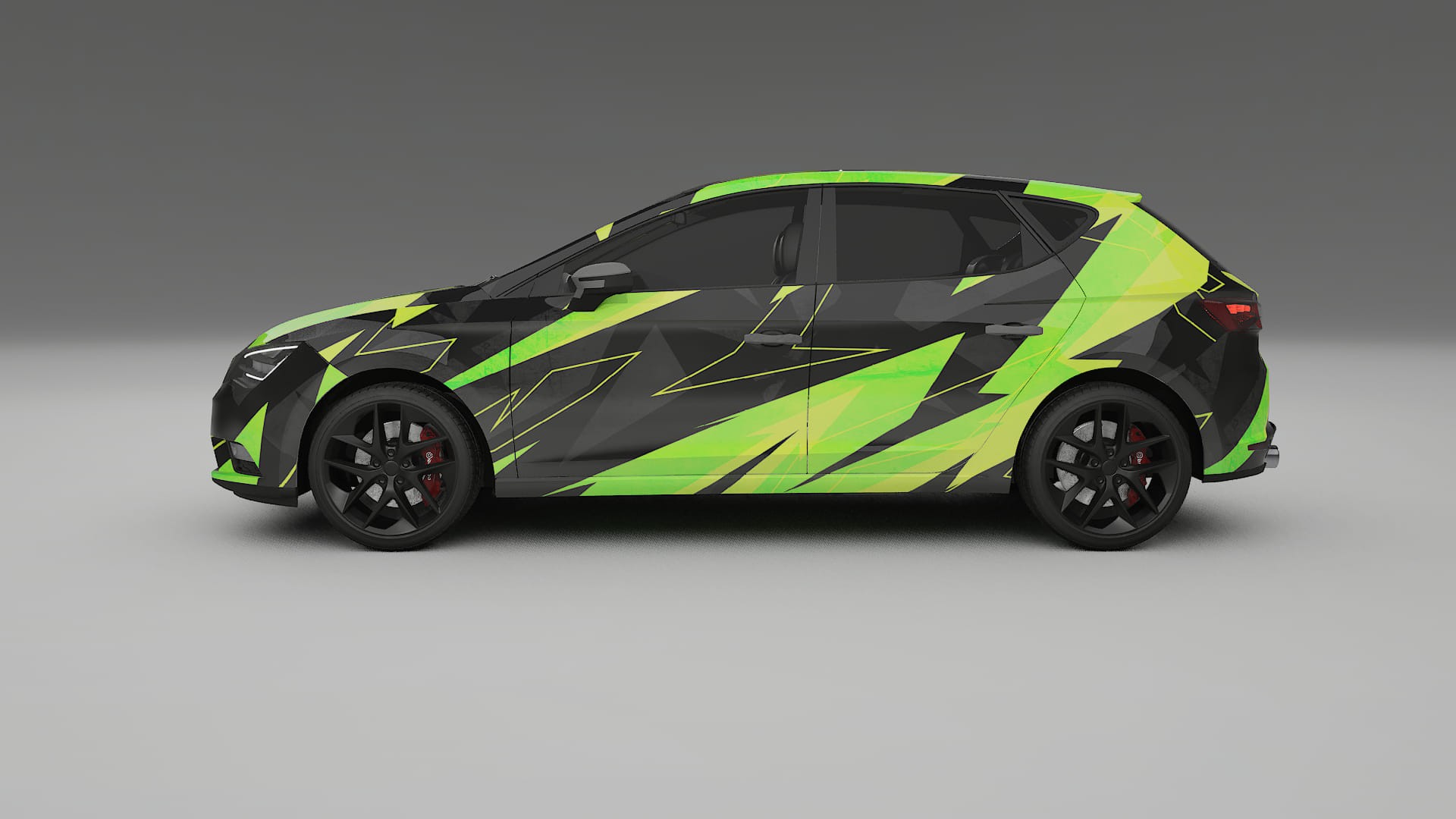 Seat Leon FR 5F NINJA TURTLES – Tervezett Wrap PPF készlet nyomtatható poliuretán fóliából
