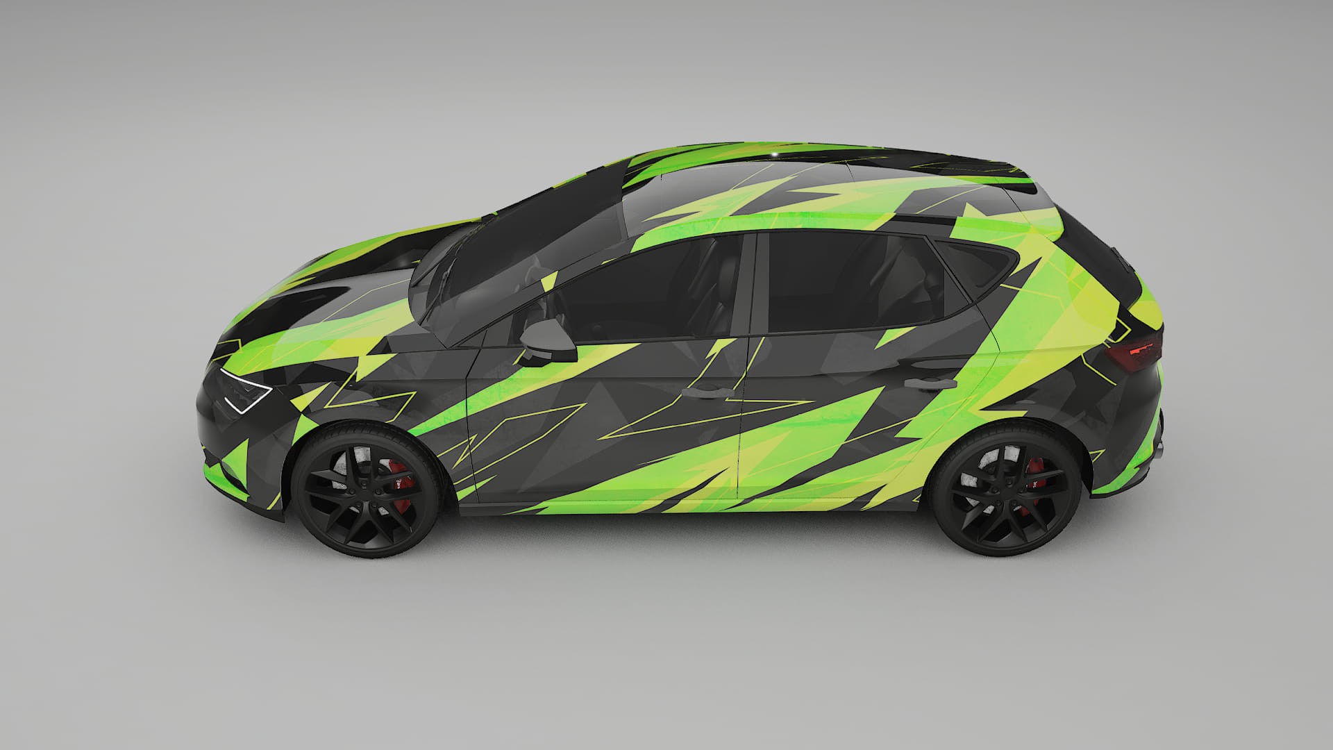 Seat Leon FR 5F NINJA TURTLES – Tervezett Wrap PPF készlet nyomtatható poliuretán fóliából