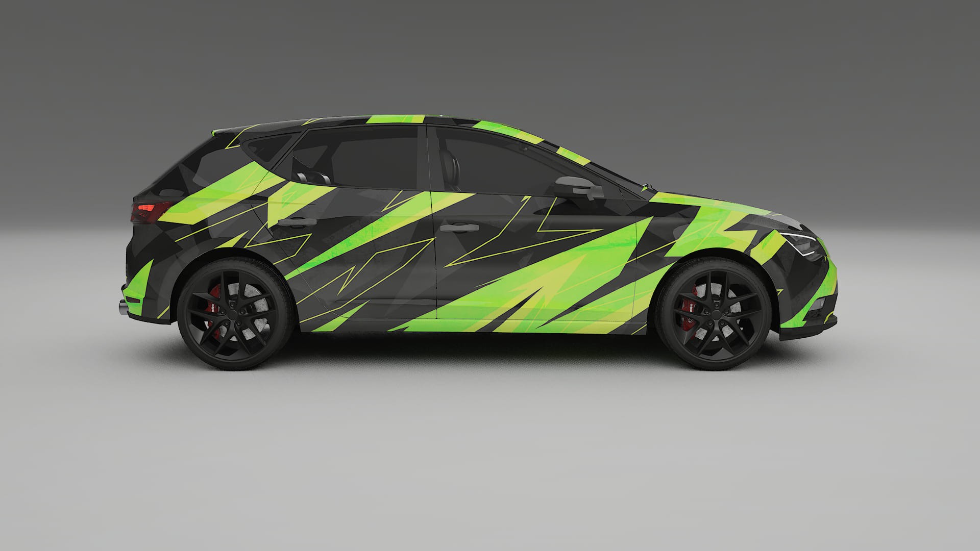 Seat Leon FR 5F NINJA TURTLES – Tervezett Wrap PPF készlet nyomtatható poliuretán fóliából