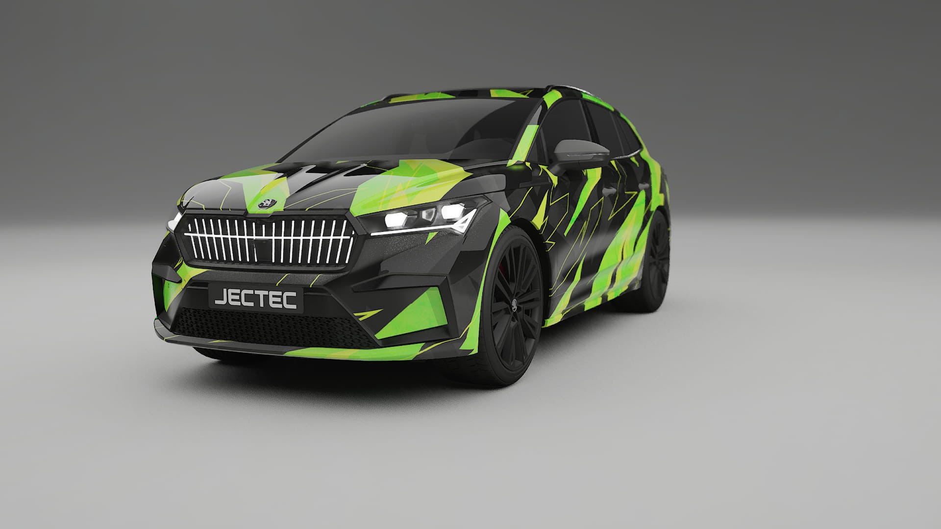 Škoda Enyaq MEB NINJA TURTLES – Tervezett Wrap PPF készlet nyomtatható poliuretán fóliából