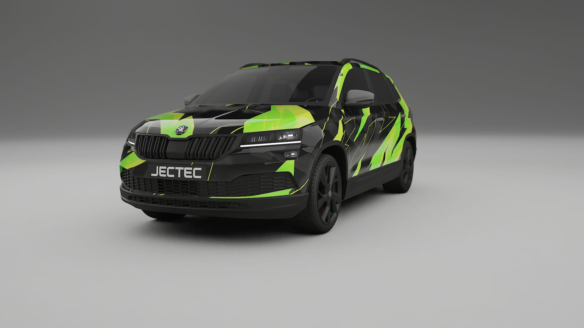 Škoda Karoq NU7 NINJA TURTLES – Tervezett Wrap PPF készlet nyomtatható poliuretán fóliából