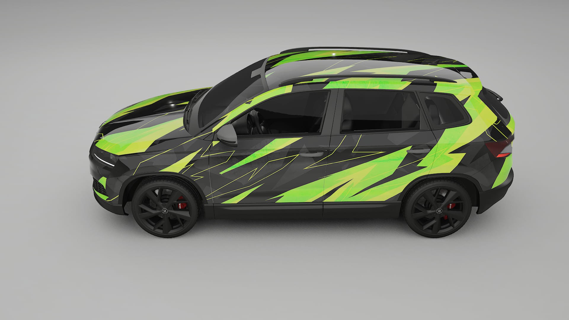 Škoda Karoq NU7 NINJA TURTLES – Tervezett Wrap PPF készlet nyomtatható poliuretán fóliából