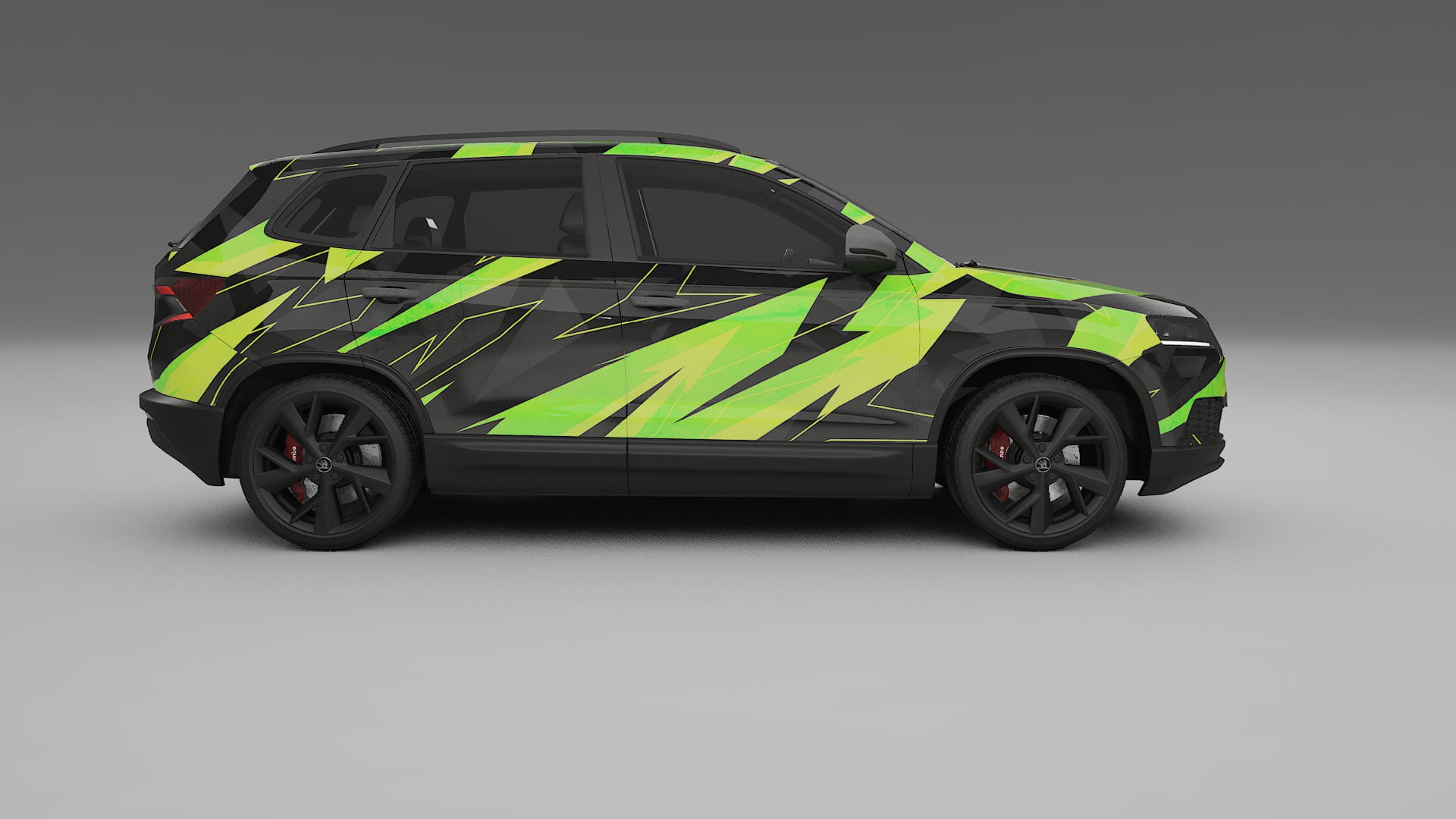 Škoda Karoq NU7 NINJA TURTLES – Tervezett Wrap PPF készlet nyomtatható poliuretán fóliából