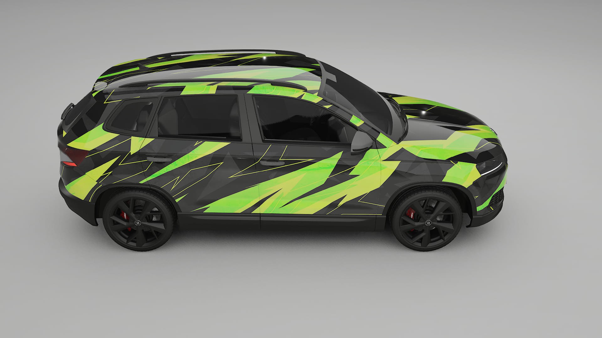 Škoda Karoq NU7 NINJA TURTLES – Tervezett Wrap PPF készlet nyomtatható poliuretán fóliából
