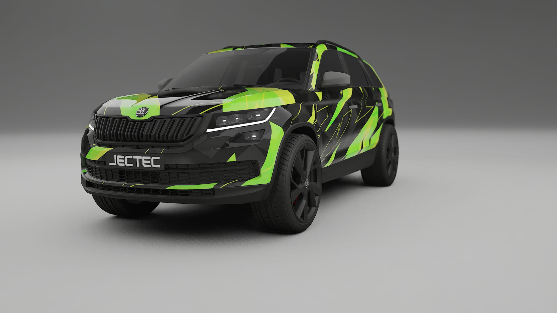 Škoda Kodiaq NS7 NINJA TURTLES – Tervezett Wrap PPF készlet nyomtatható poliuretán fóliából