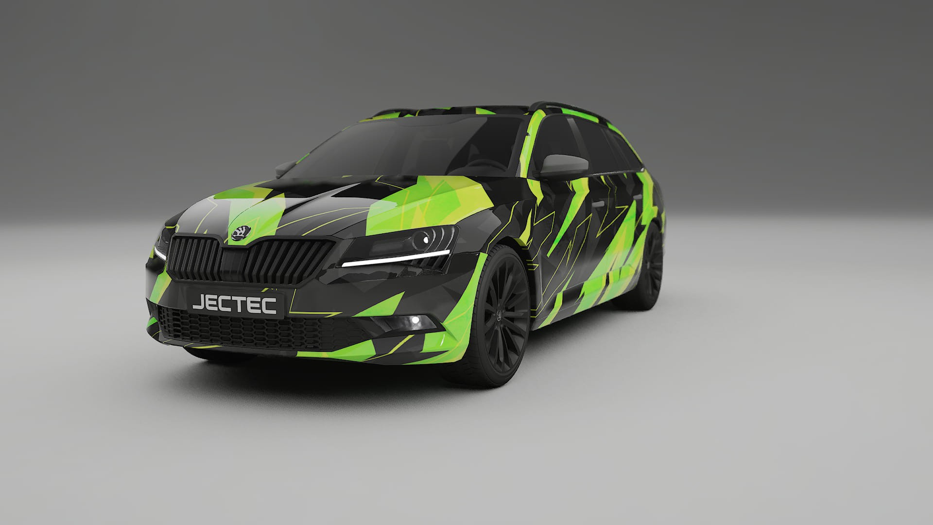 Škoda Superb B8 NINJA TURTLES – Tervezett Wrap PPF készlet nyomtatható poliuretán fóliából