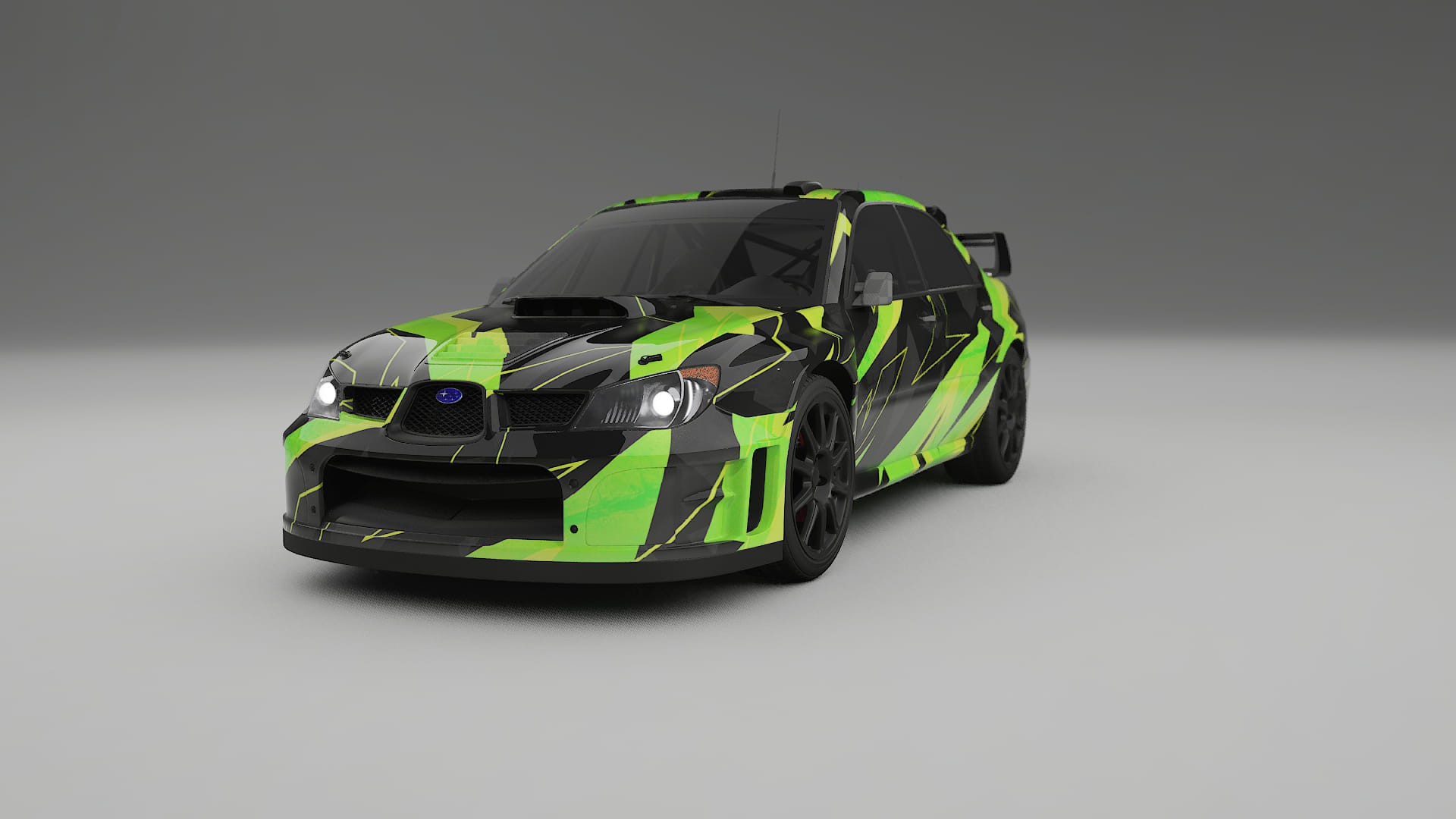 Subaru Impreza WRC GD NINJA TURTLES – Tervezett Wrap PPF készlet nyomtatható poliuretán fóliából