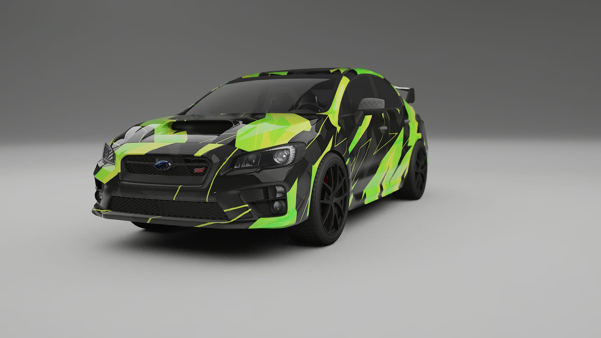 Subaru Impreza WRX Sti VA prefacelift pre-LCI NINJA TURTLES – Tervezett Wrap PPF készlet nyomtatható poliuretán fóliából