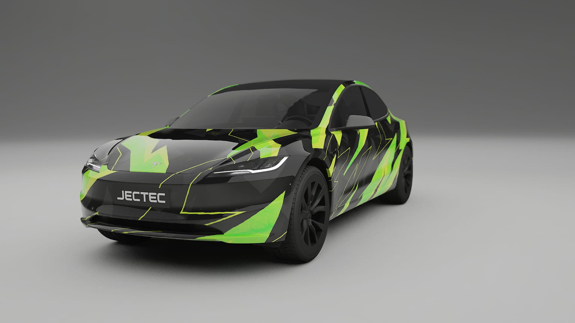 Tesla Model 3 Highland NINJA TURTLES – Tervezett Wrap PPF készlet nyomtatható poliuretán fóliából