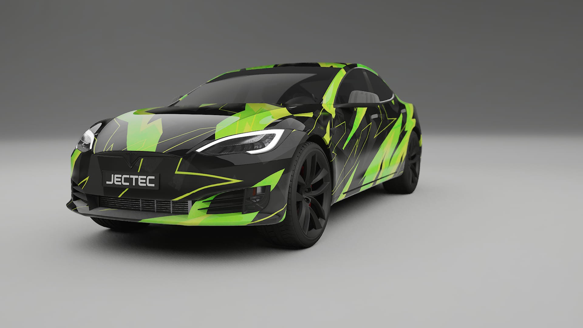 Tesla Model-S Refresh NINJA TURTLES – Tervezett Wrap PPF készlet nyomtatható poliuretán fóliából