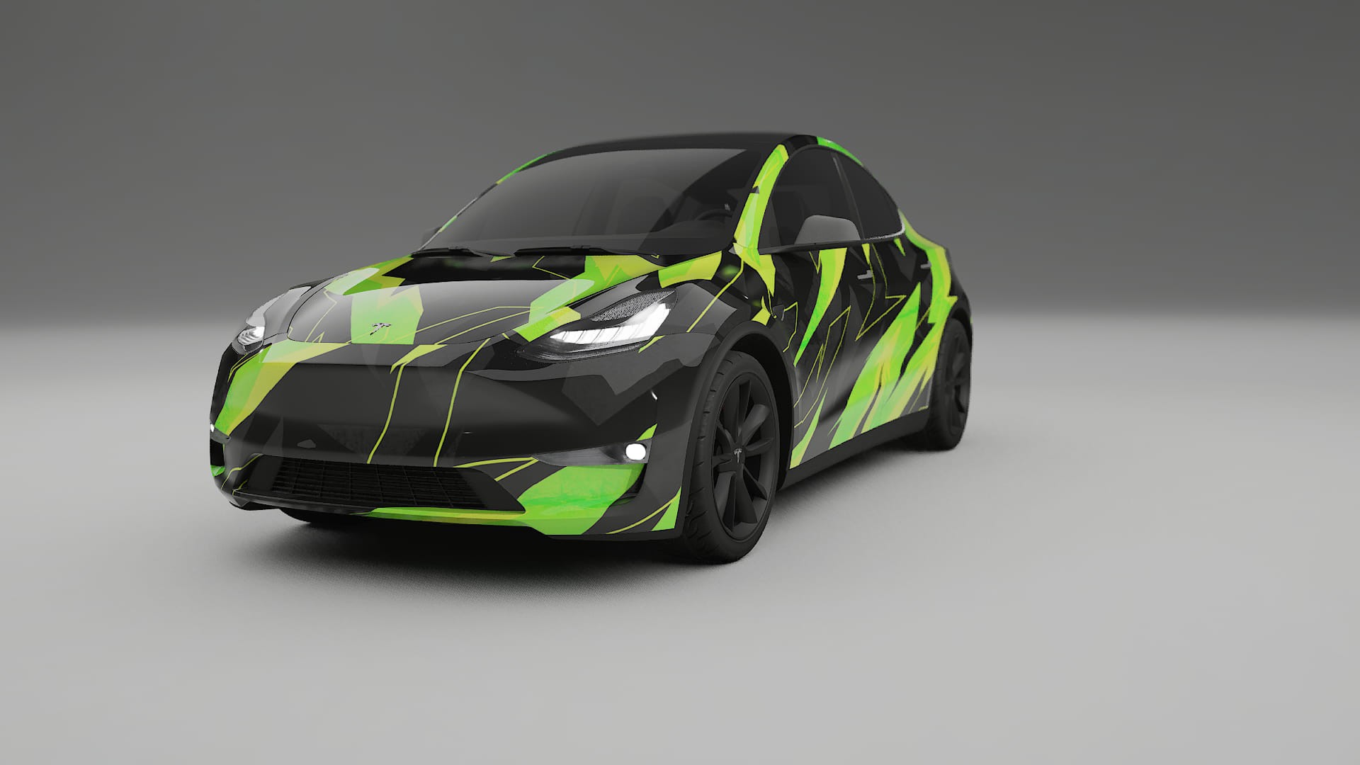 Tesla Model Y NINJA TURTLES – Tervezett Wrap PPF készlet nyomtatható poliuretán fóliából